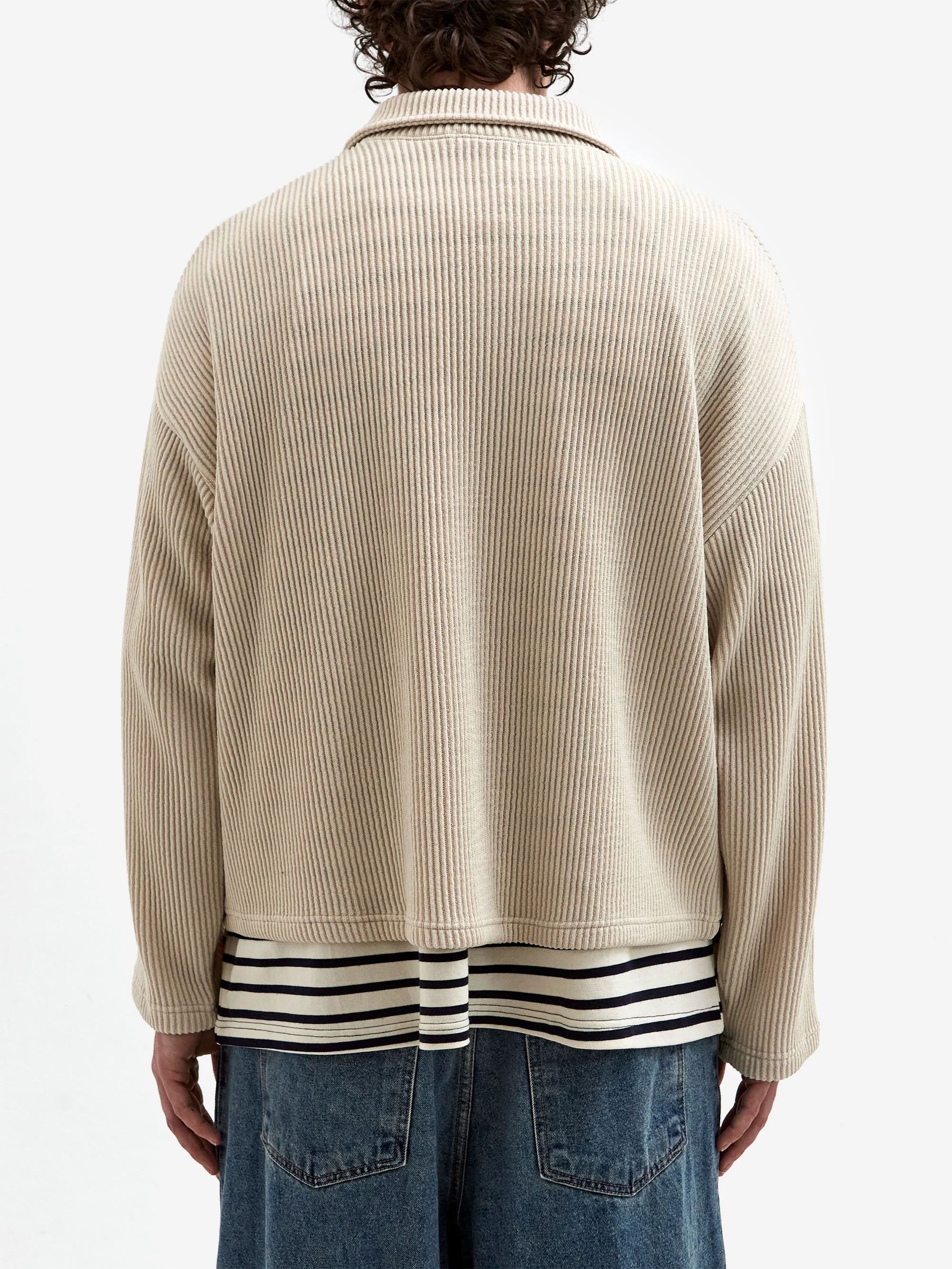 Estudio Niksen Double-Zip Pocket Sweater - Ivory - Image 7