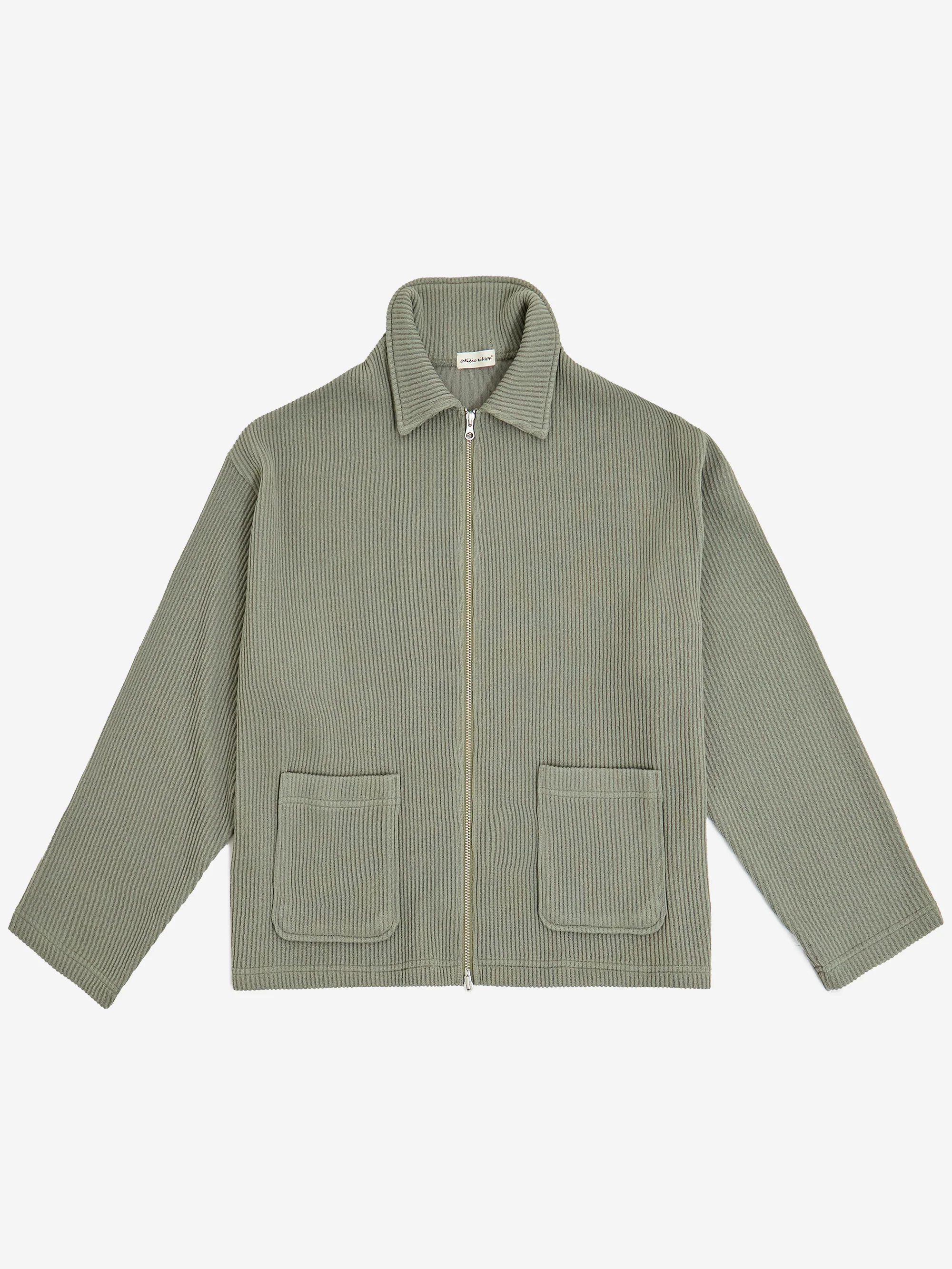 Estudio Niksen Double-zip Pocket Sweater - Sage