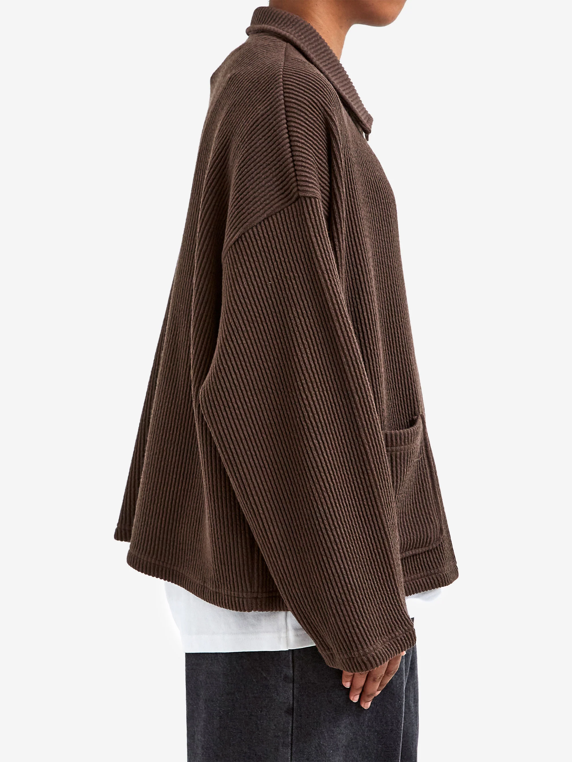 Estudio Niksen Double-zip Pocket Sweater W - Brown - Image 2