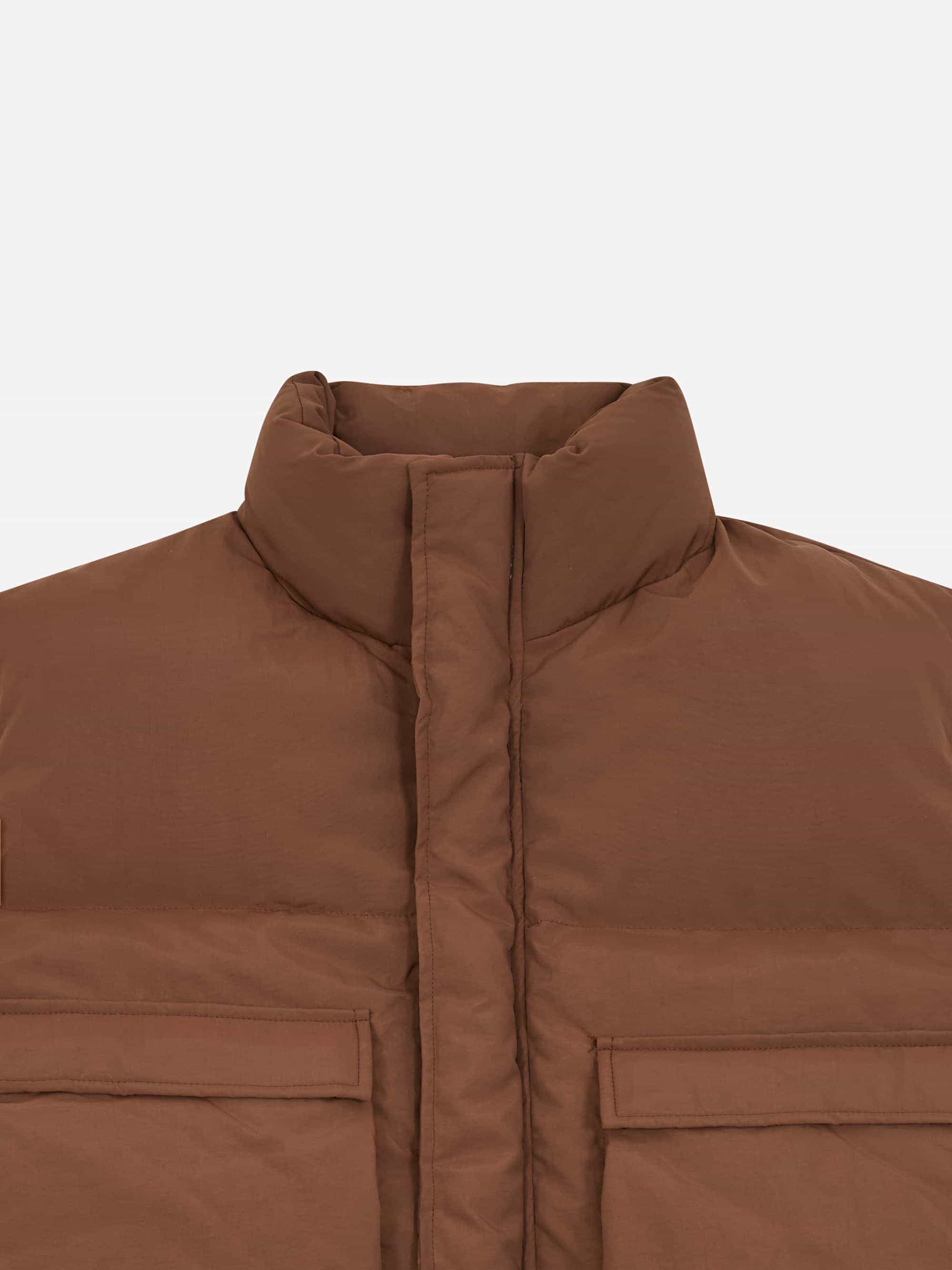 Estudio Niksen Down Puffer Vest - Brown - Image 4