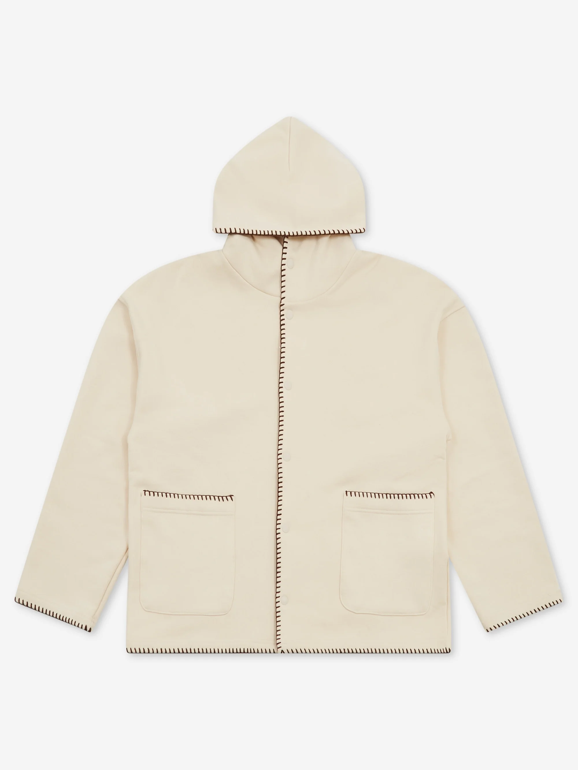 Estudio Niksen Embroidery Pocket Hoodie - Oatmeal