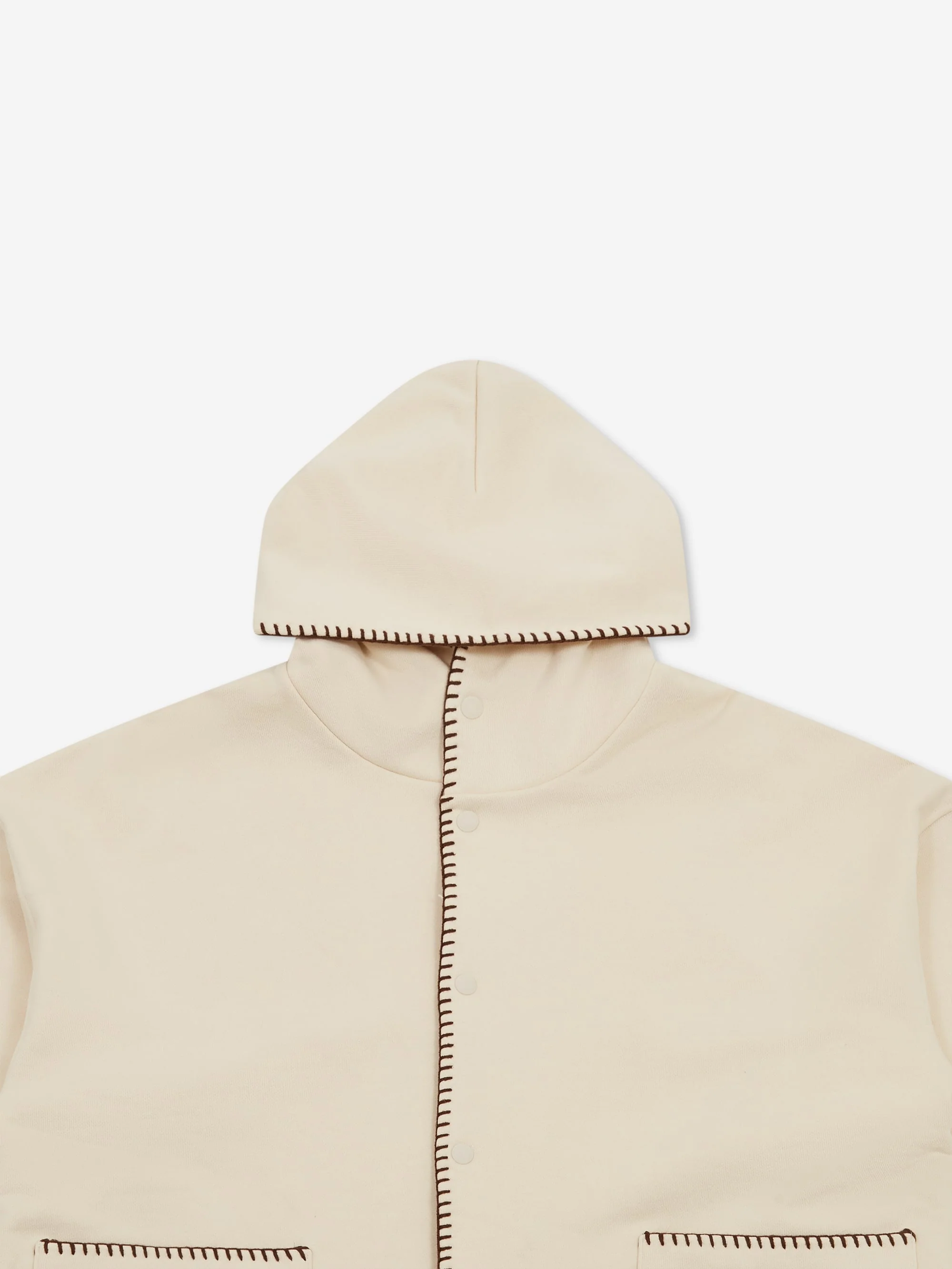 Estudio Niksen Embroidery Pocket Hoodie - Oatmeal - Image 10