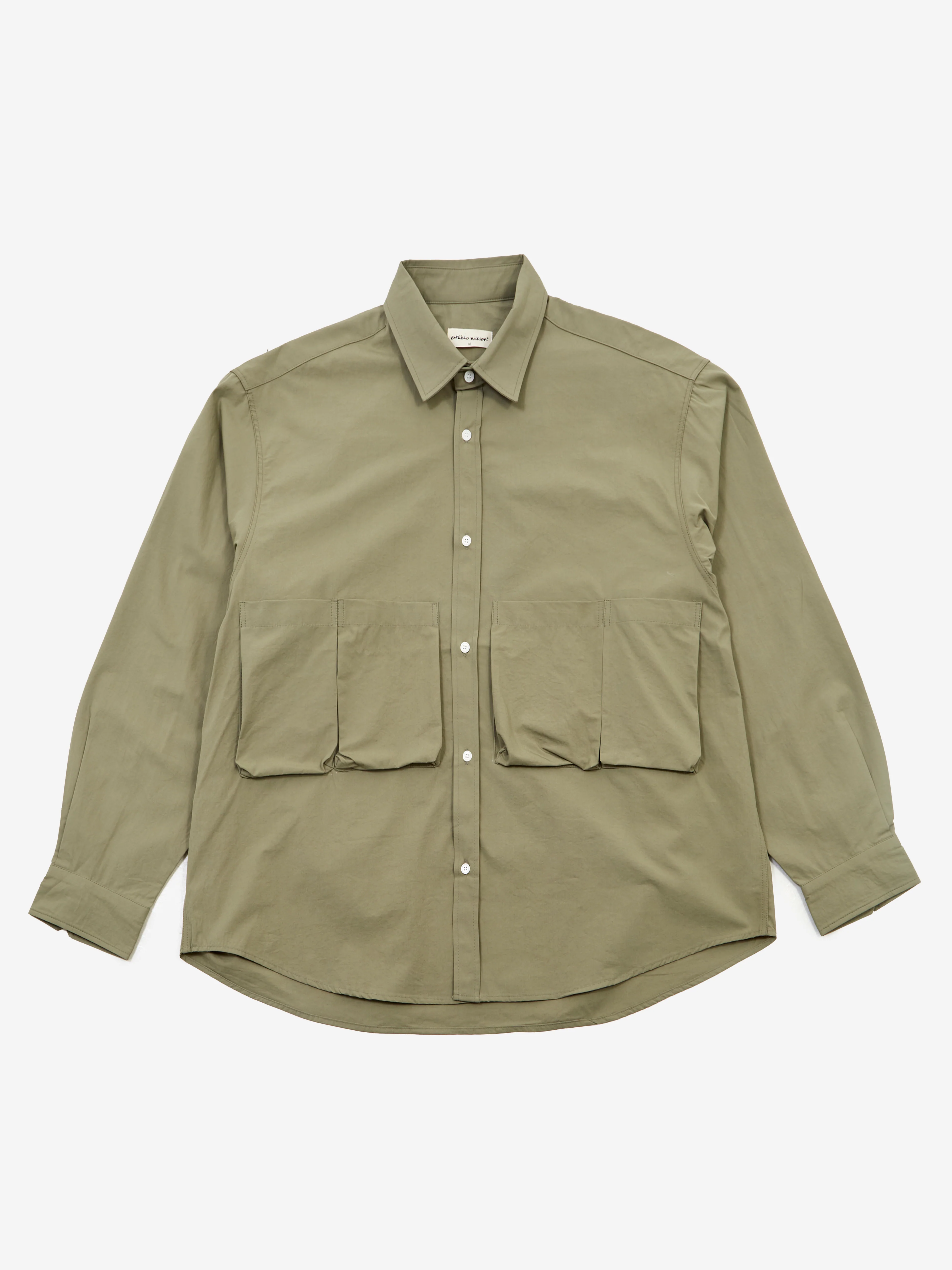 Estudio Niksen Five-Pocket Button Shirt - Khaki