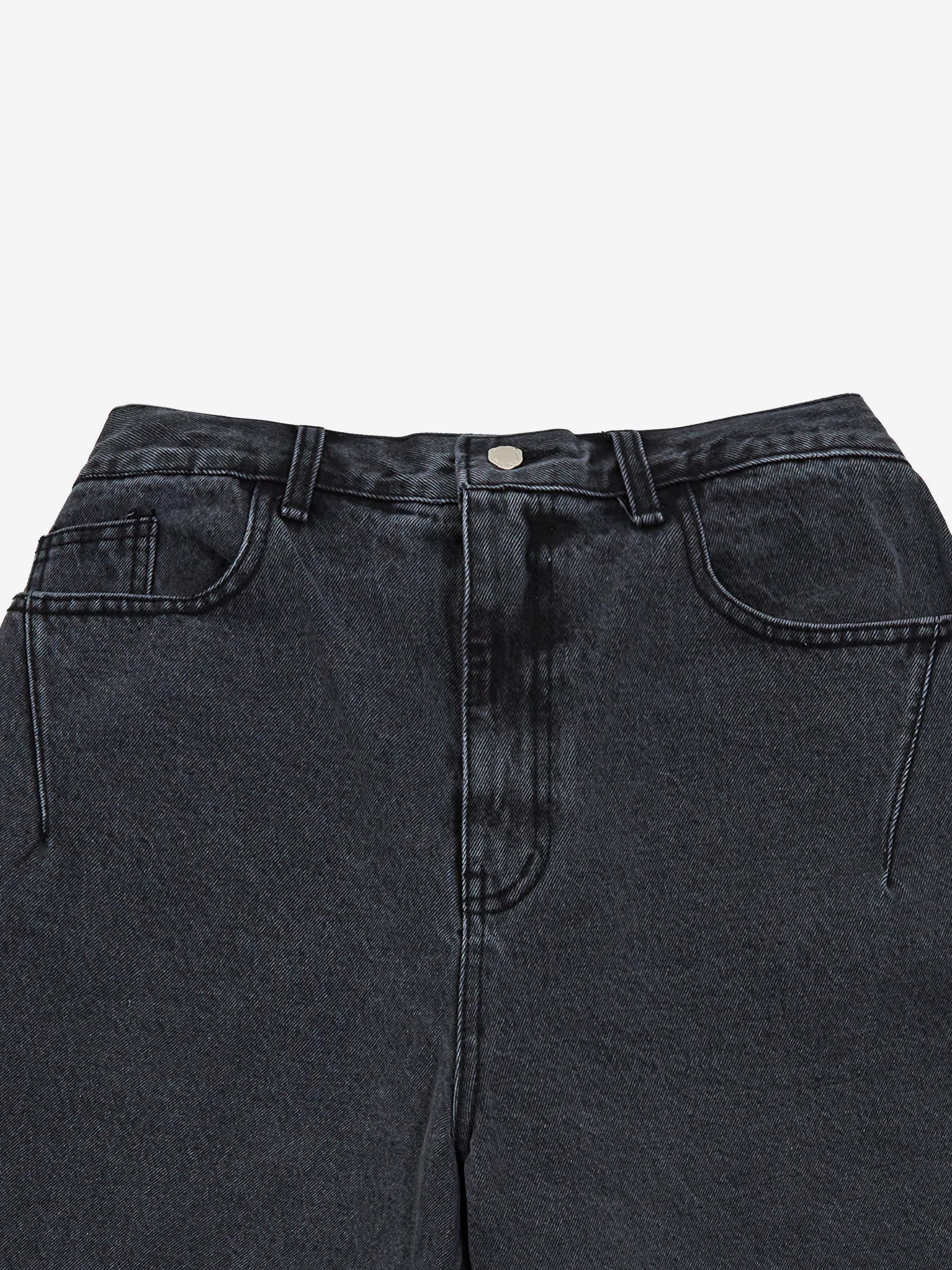 Estudio Niksen Half Dart Denim Shorts - Black - Image 3