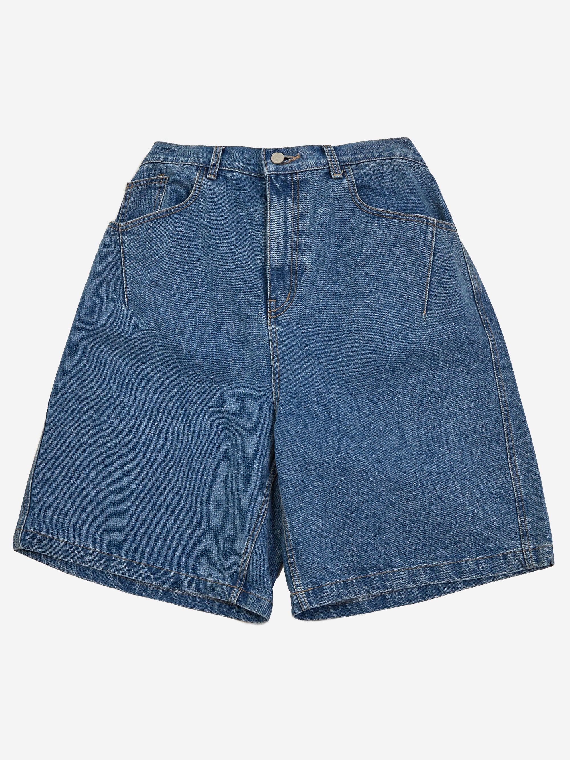 Estudio Niksen Half Dart Denim Shorts - Blue