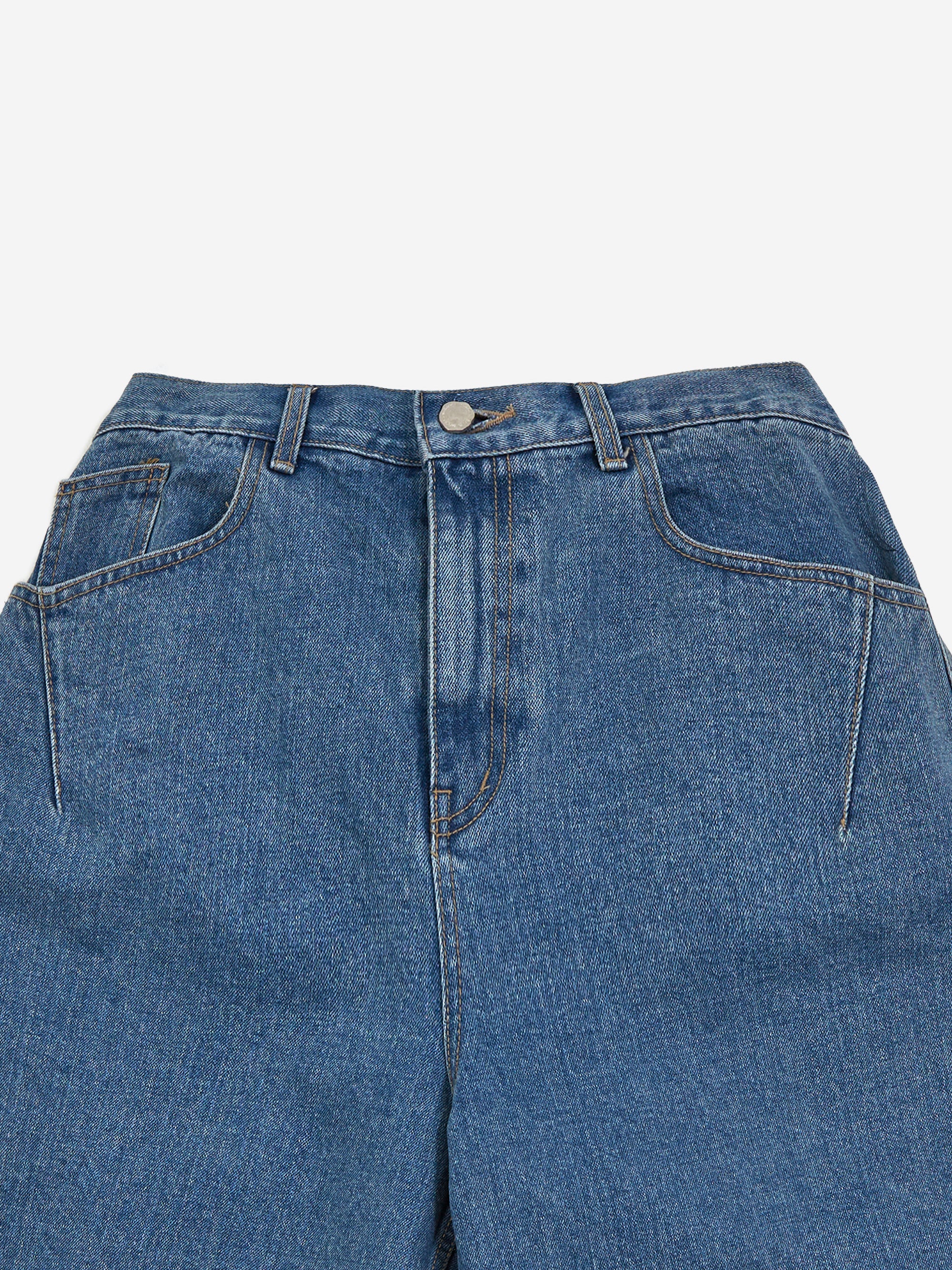 Estudio Niksen Half Dart Denim Shorts - Blue - Image 3