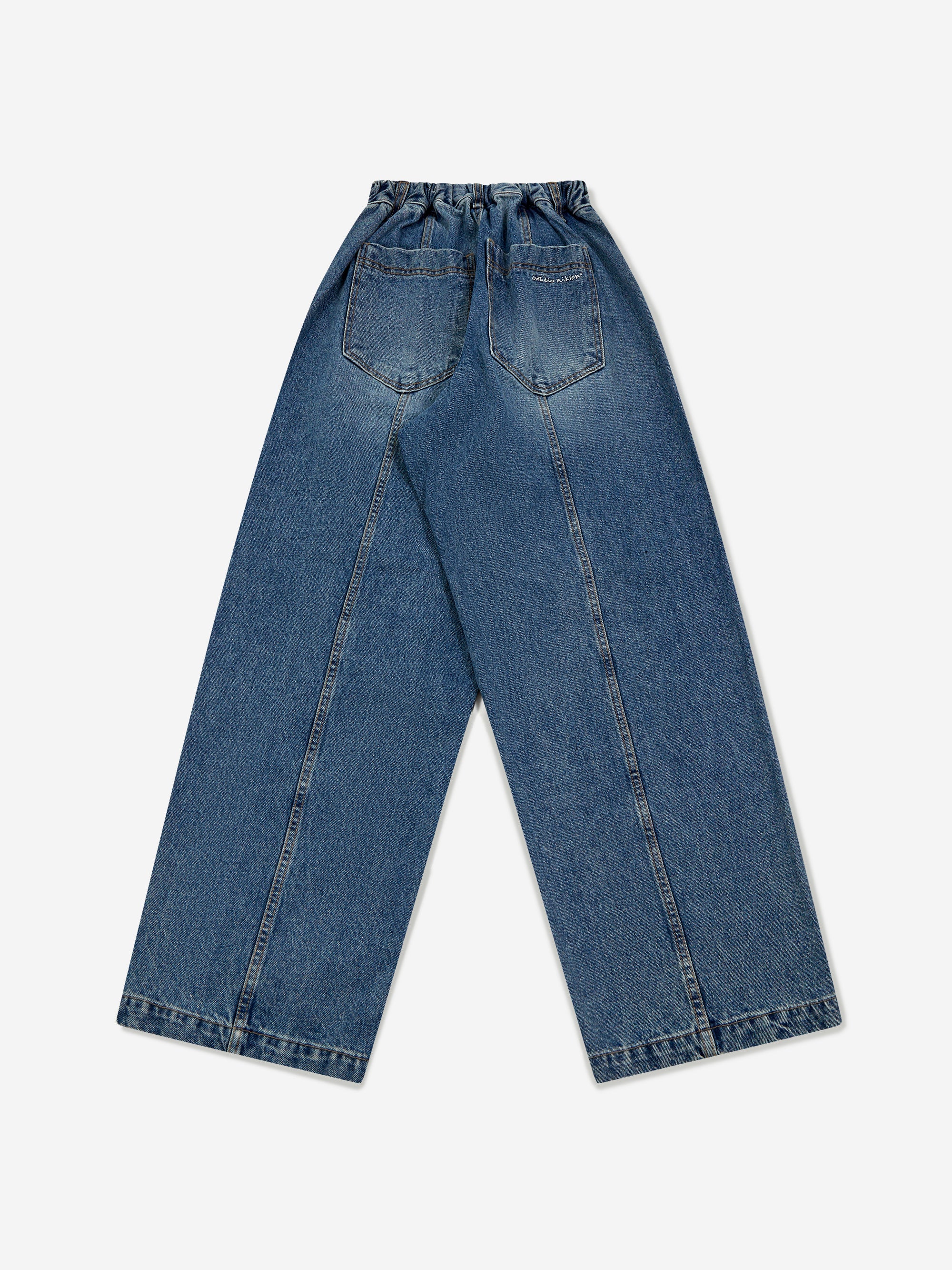 Estudio Niksen In-Stitch Denim Jeans - Blue - Image 4