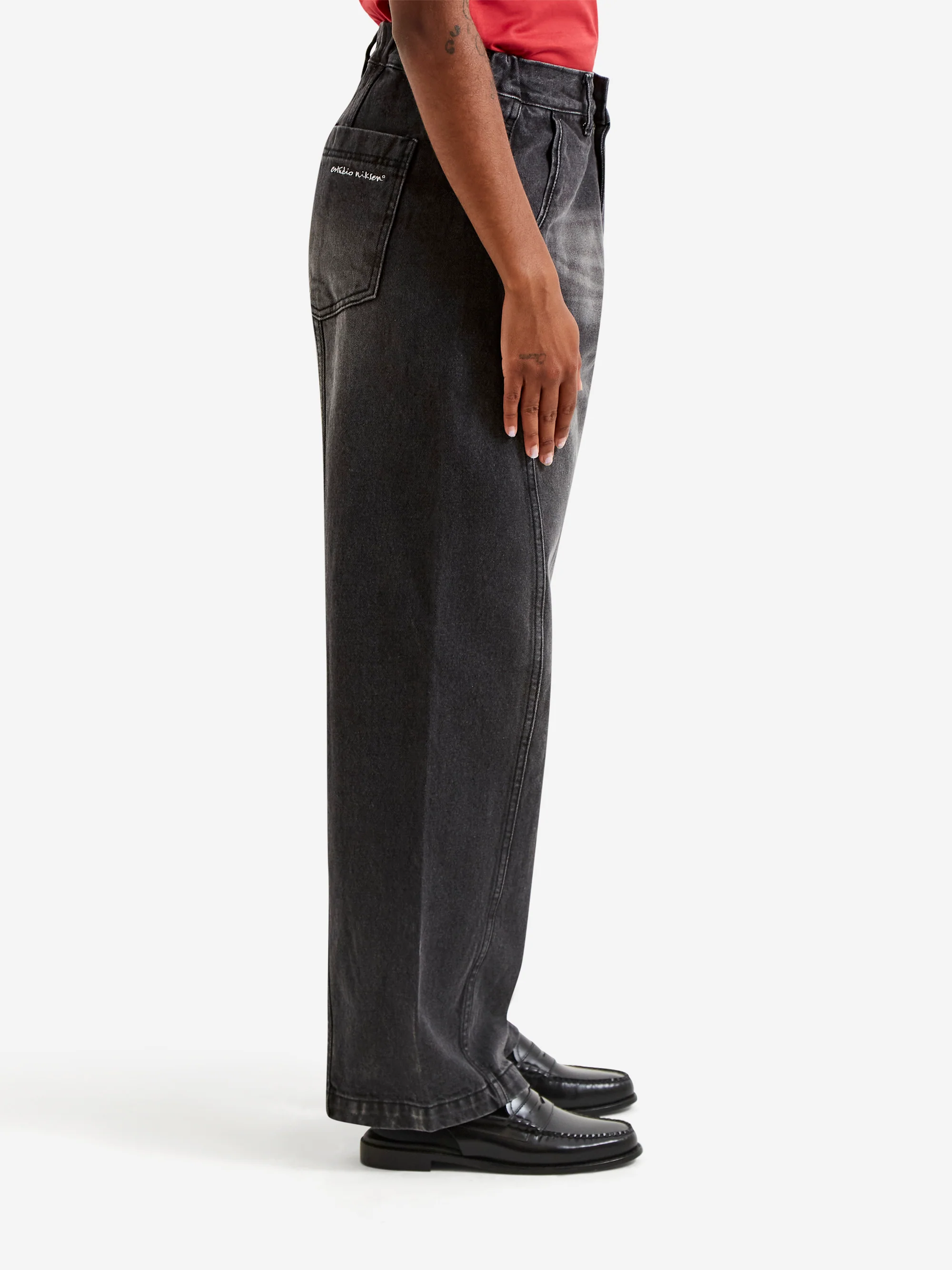 Estudio Niksen In-Stitch Denim Jeans  W - Black - Image 2