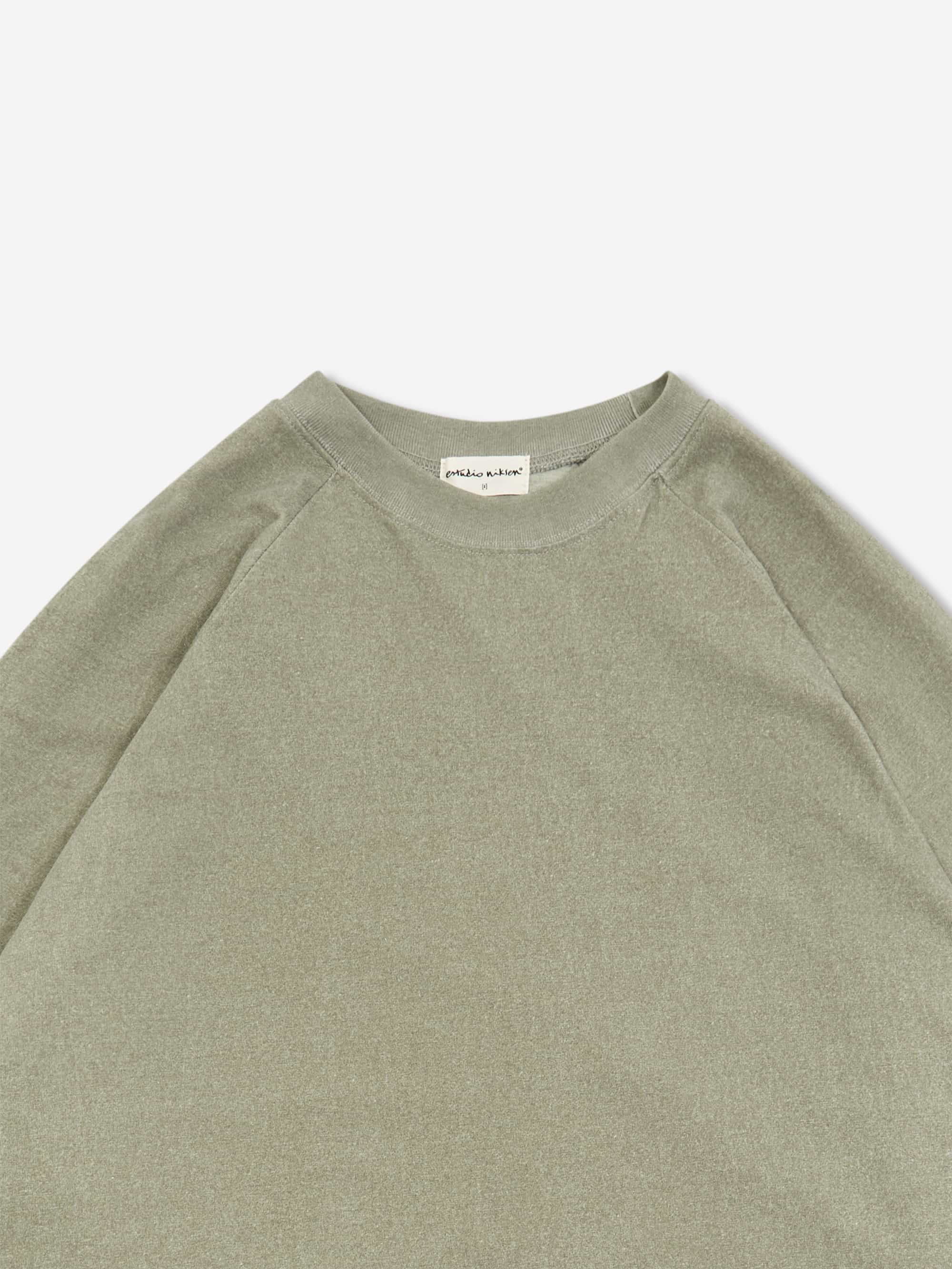 Estudio Niksen Longsleeve Layered Tee - Khaki Ivory - Image 3