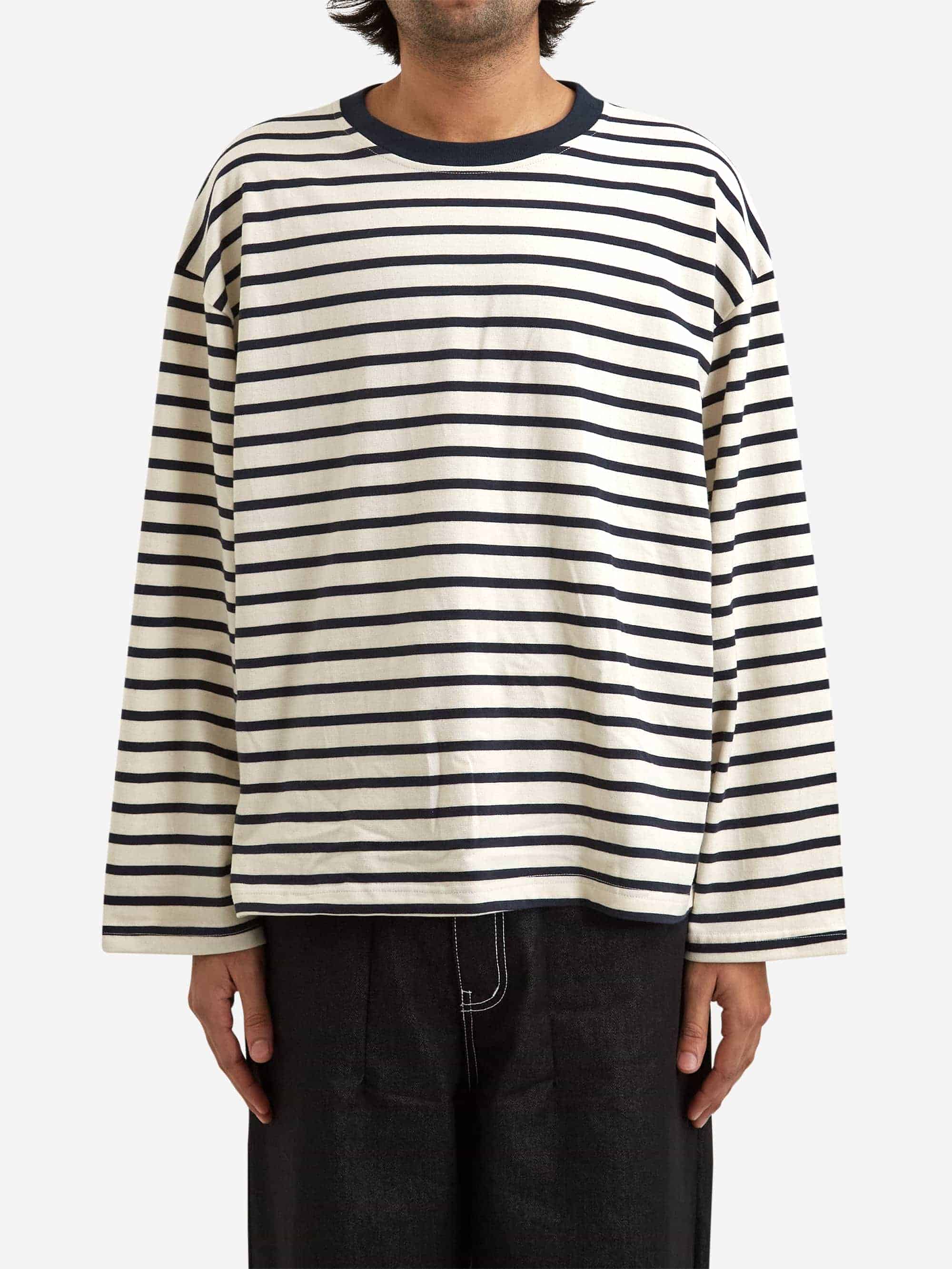 Estudio Niksen Longsleeve Stripe Top - Navy - Image 2