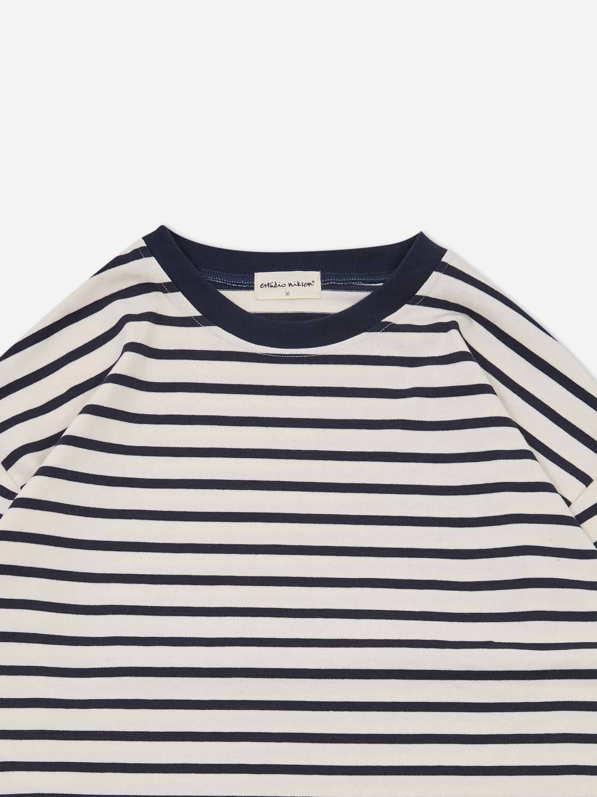 Estudio Niksen Longsleeve Stripe Top - Navy - Image 3