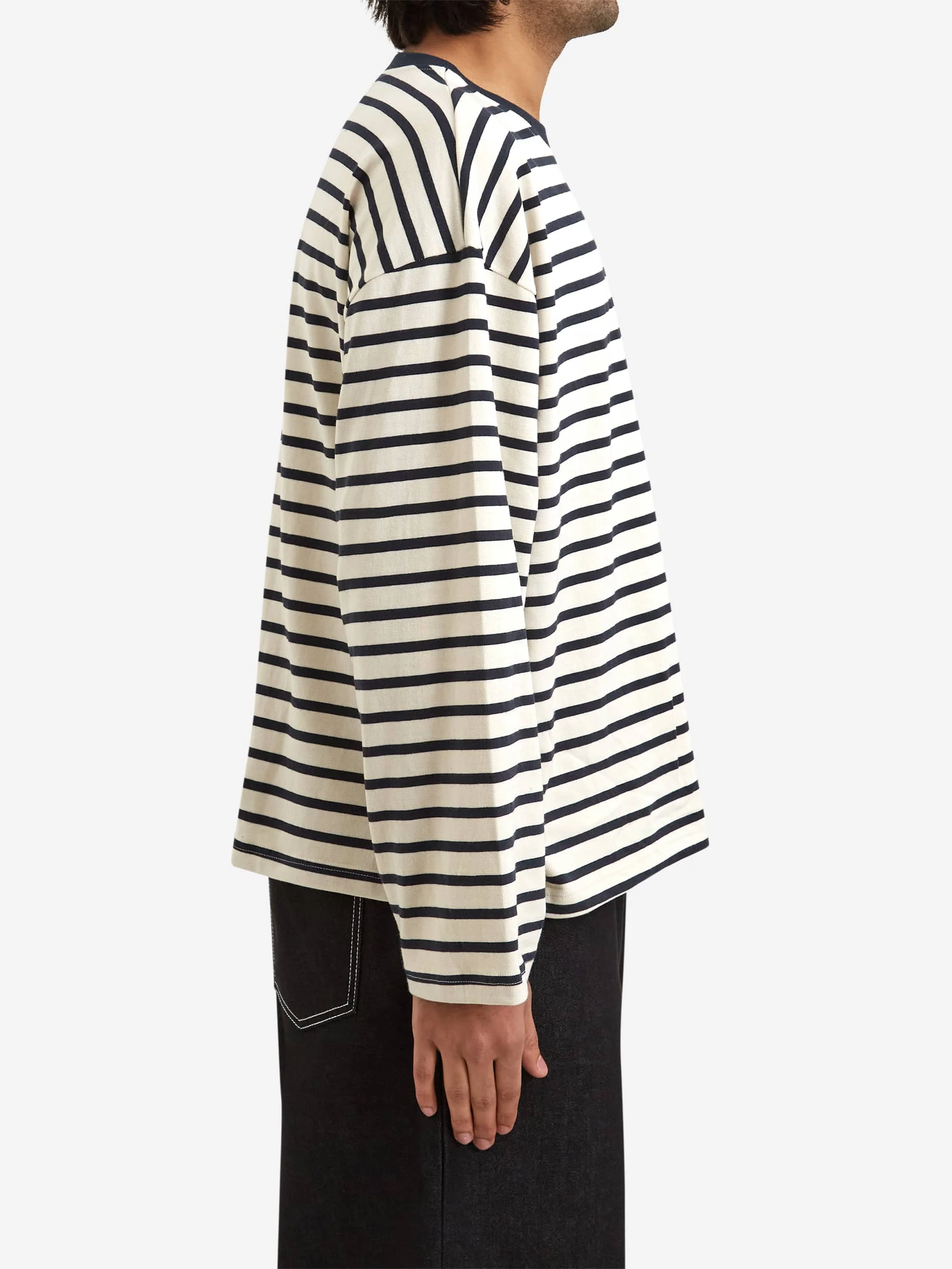 Estudio Niksen Longsleeve Stripe Top - Navy - Image 5