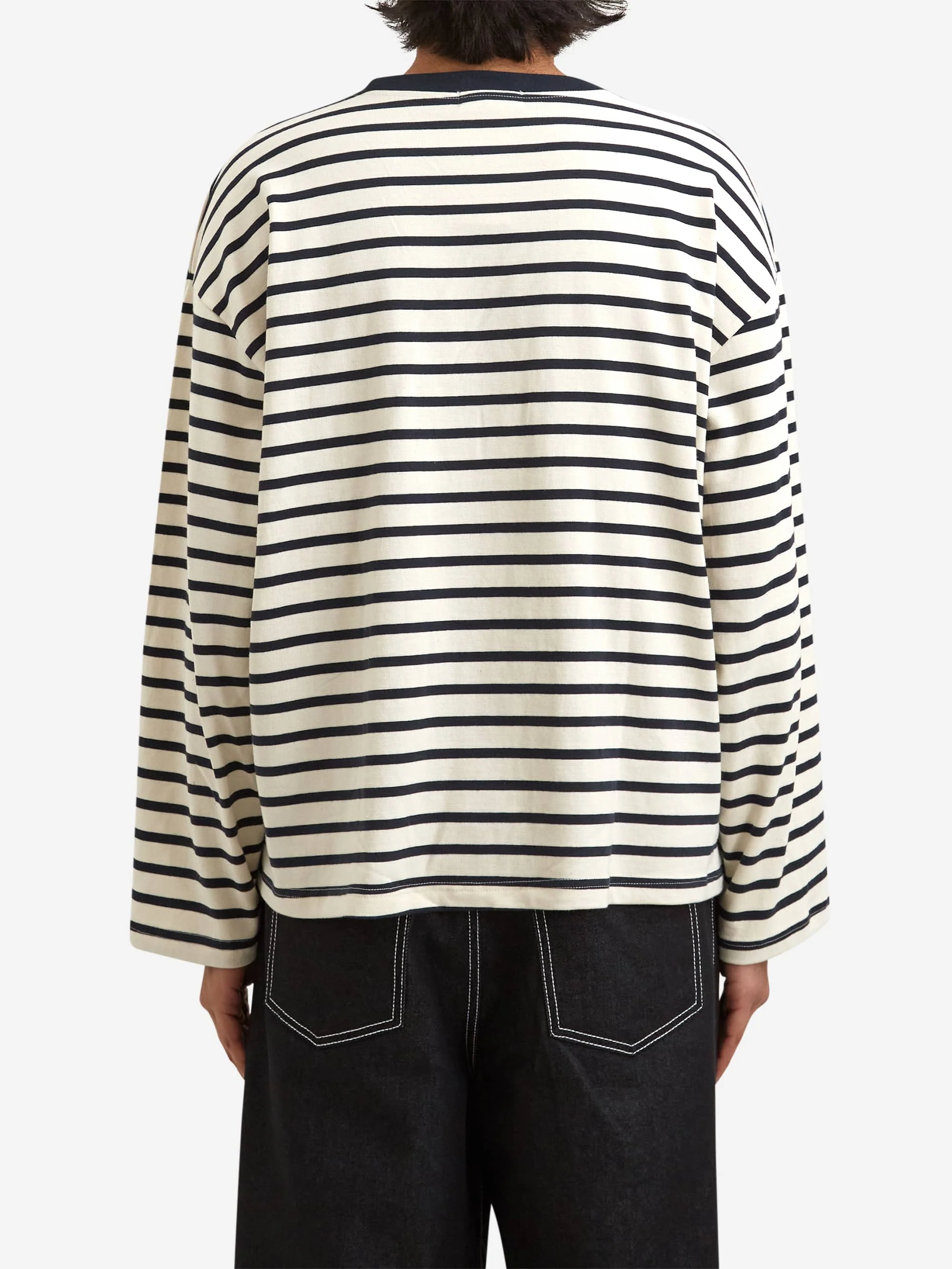 Estudio Niksen Longsleeve Stripe Top - Navy - Image 6
