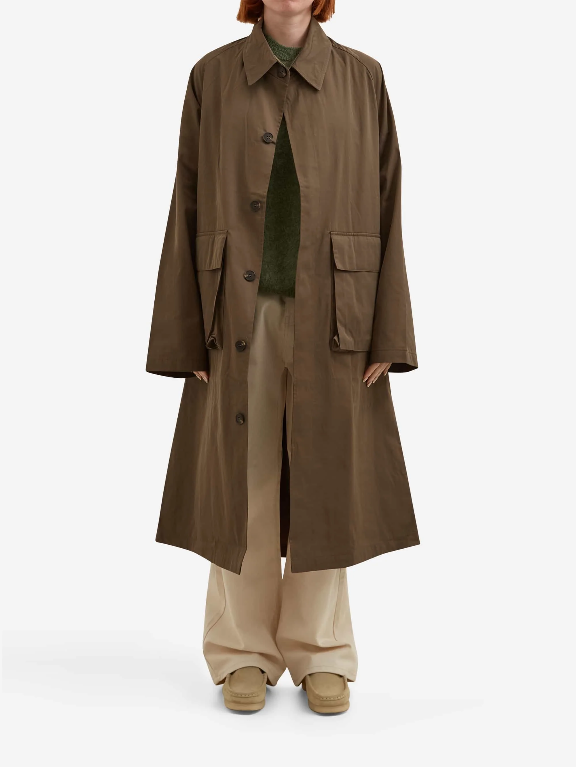 Estudio Niksen Mac Pocket Coat W - Khaki