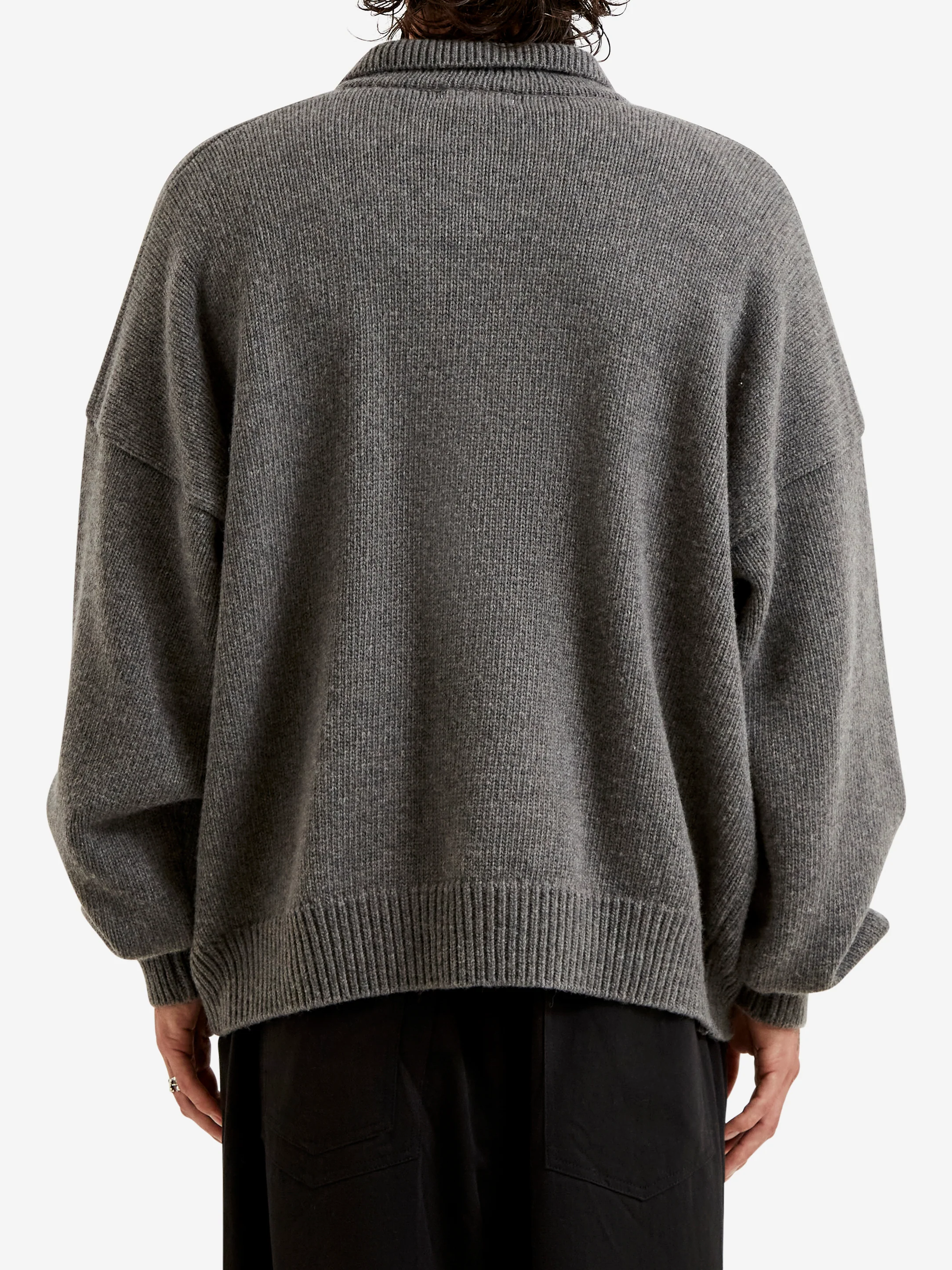 Estudio Niksen Mismatch Button Cardigan - Charcoal - Image 7
