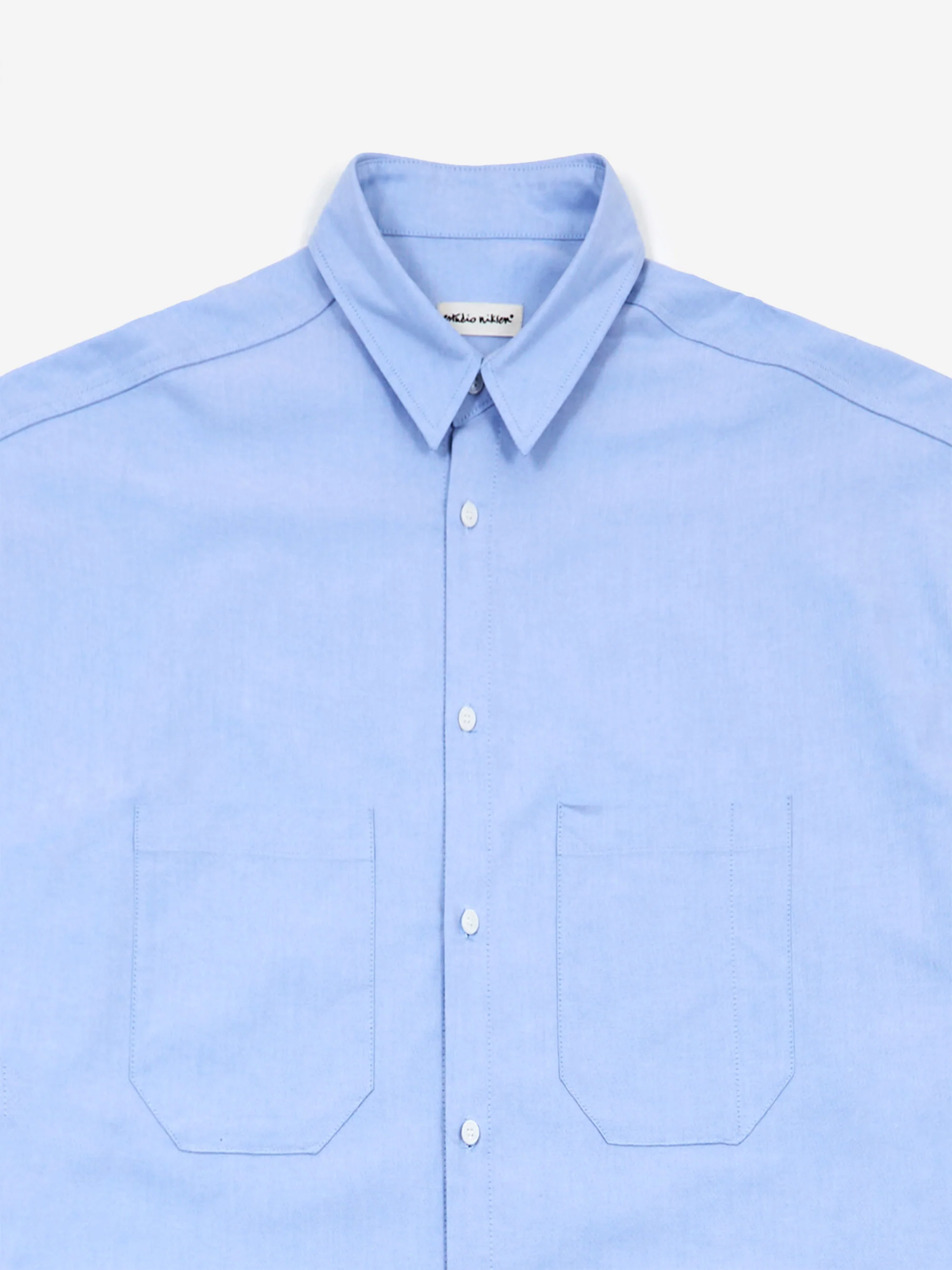 Estudio Niksen Oxford Balloon Shirt - Blue - Image 3