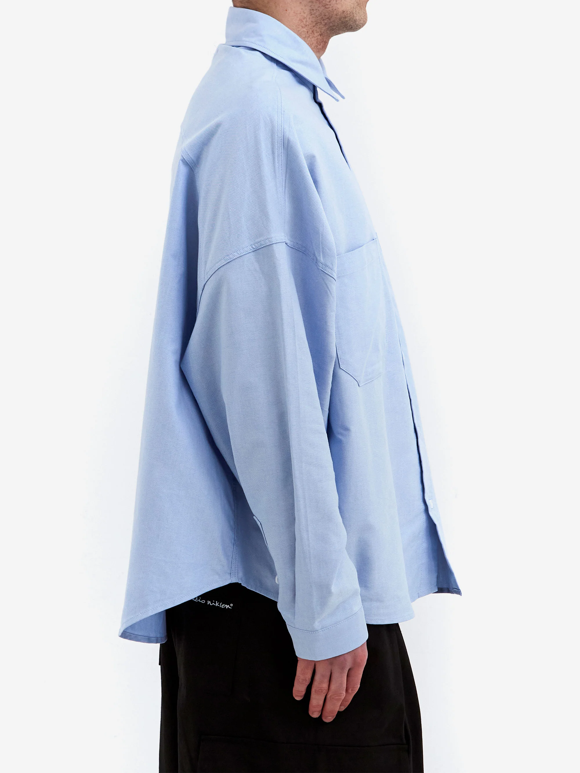 Estudio Niksen Oxford Balloon Shirt - Blue - Image 5