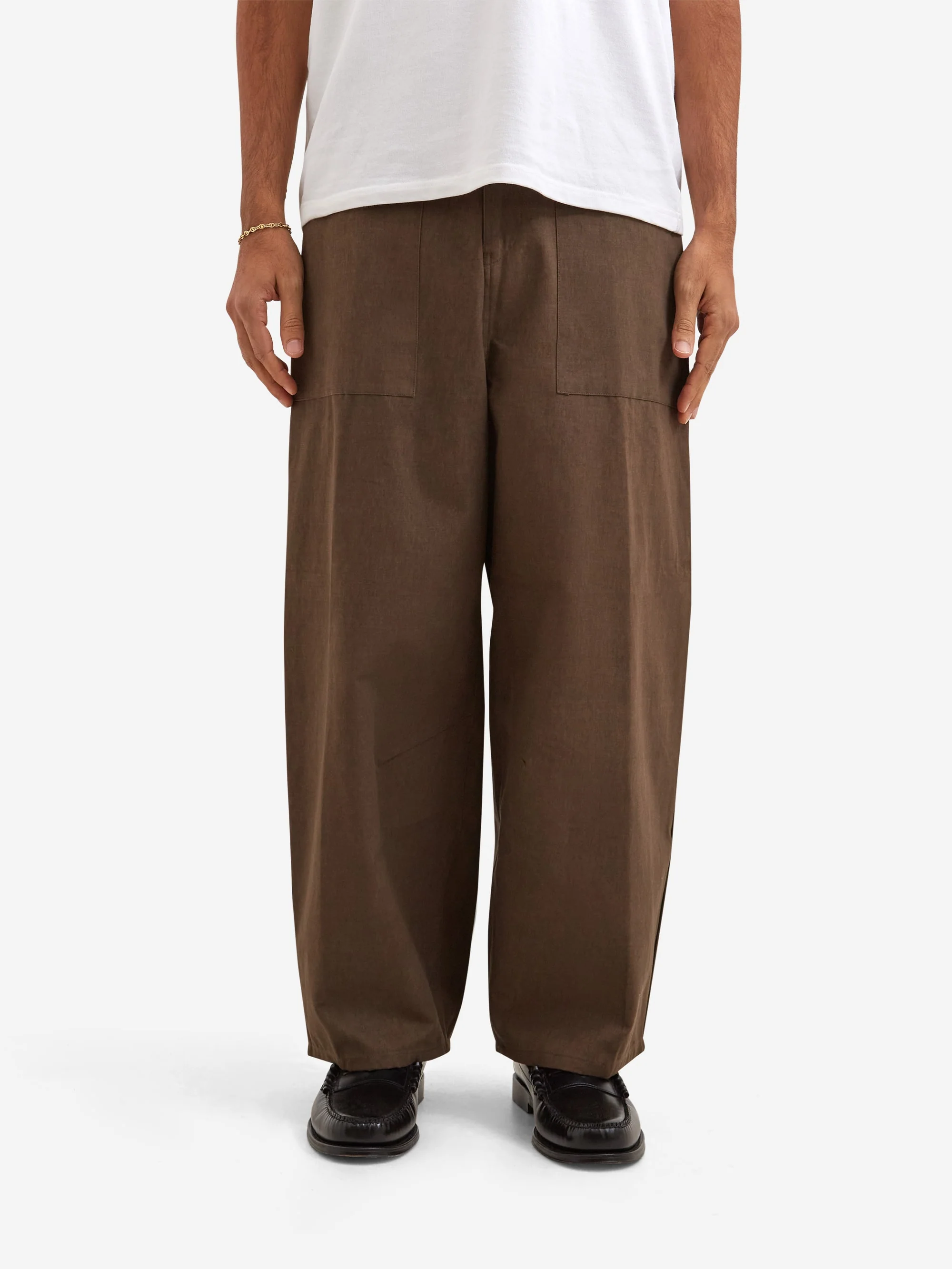 Estudio Niksen Patch Pocket Balloon Pants - Brown - Image 2