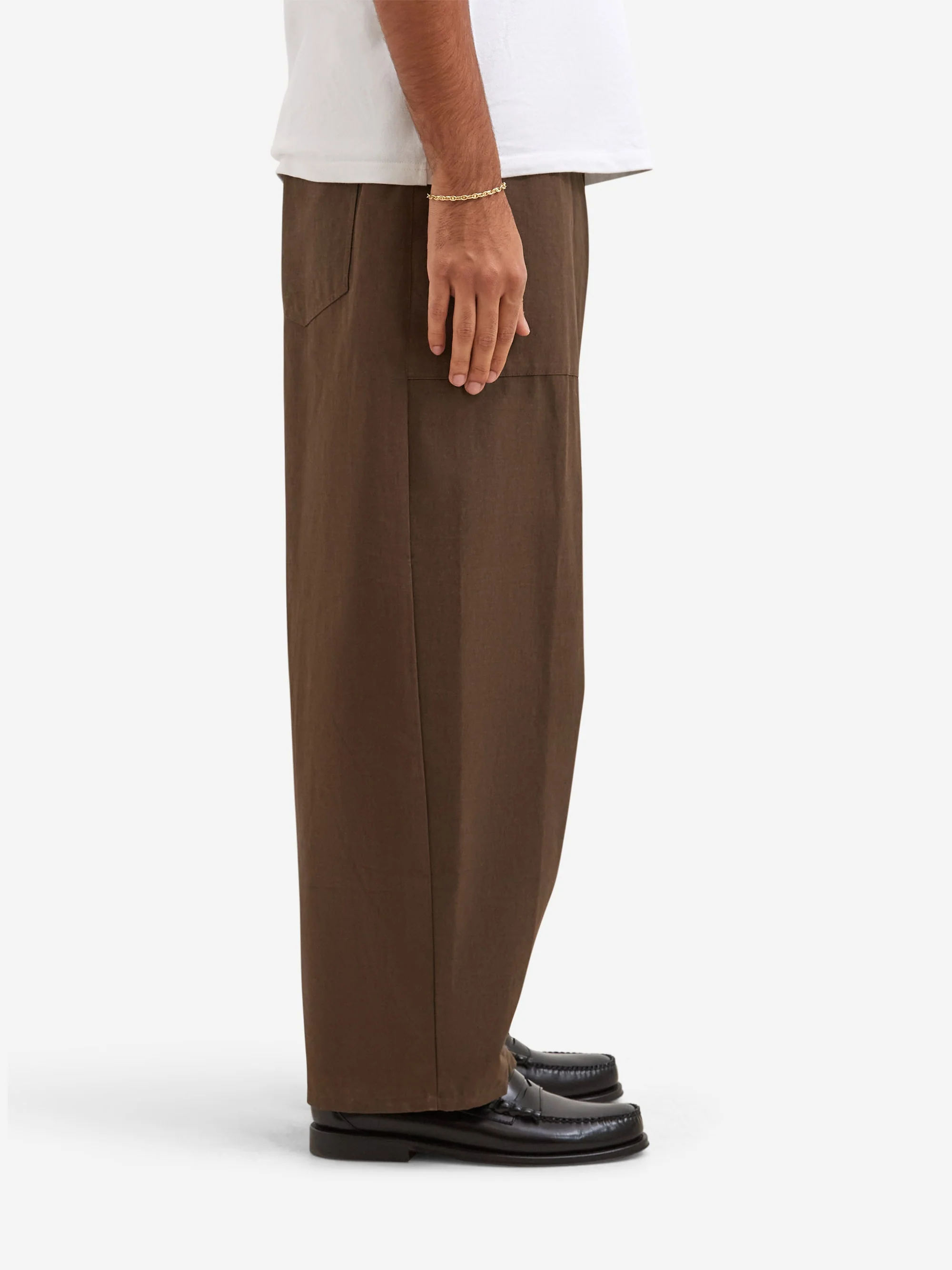 Estudio Niksen Patch Pocket Balloon Pants - Brown - Image 5
