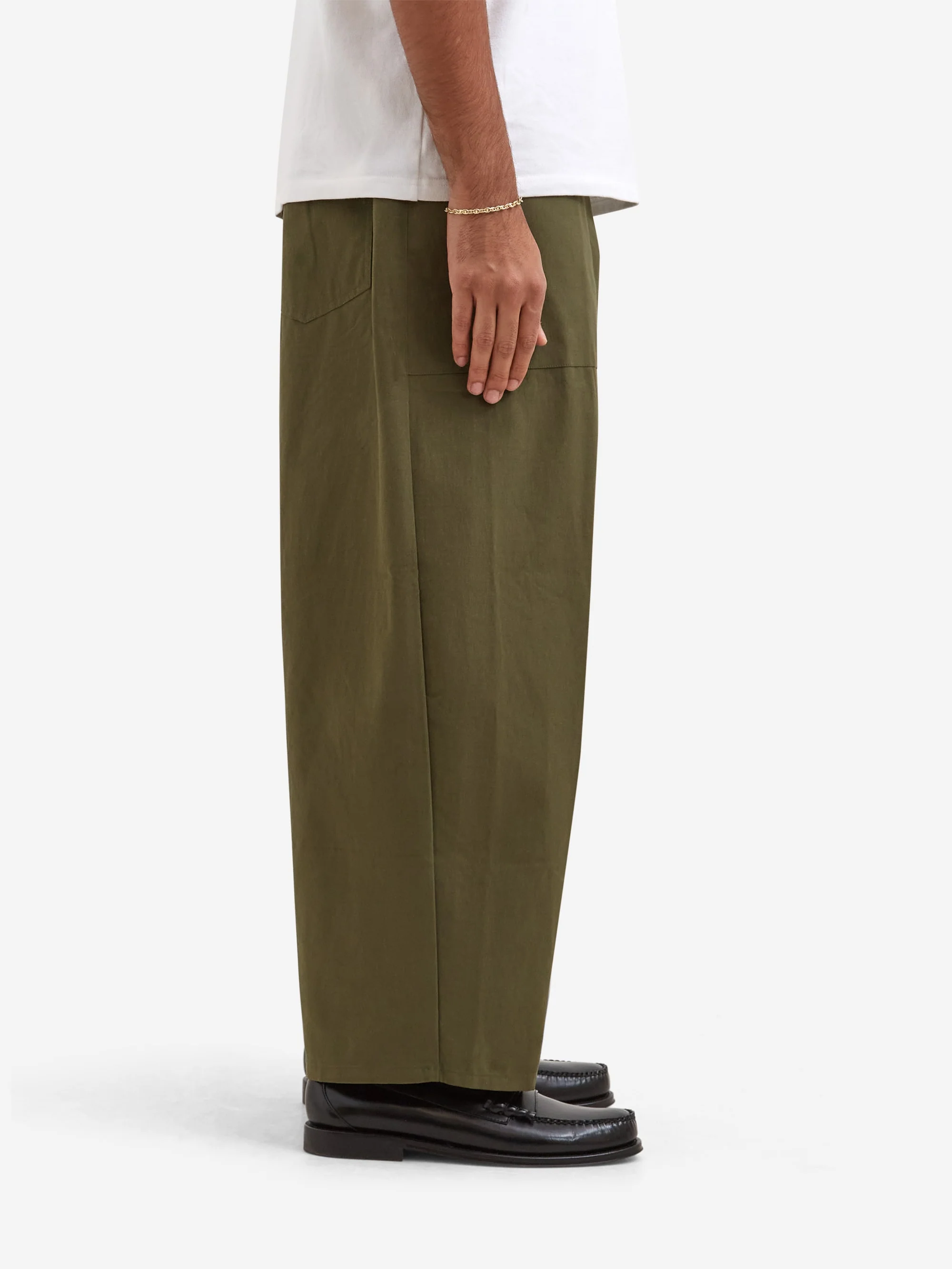 Estudio Niksen Patch Pocket Balloon Pants - Khaki - Image 5