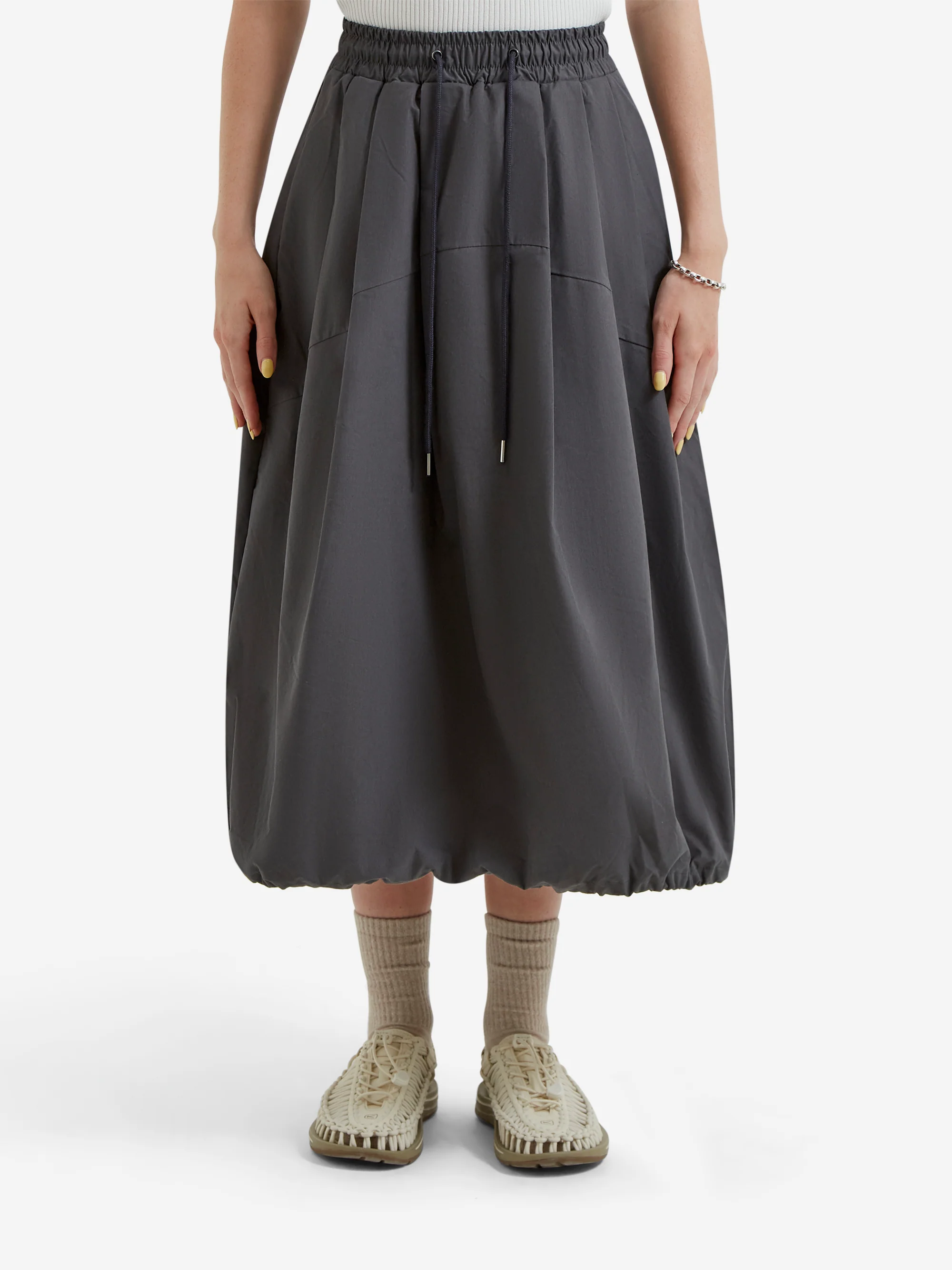 Estudio Niksen Pintuck Balloon Skirt W - Charcoal