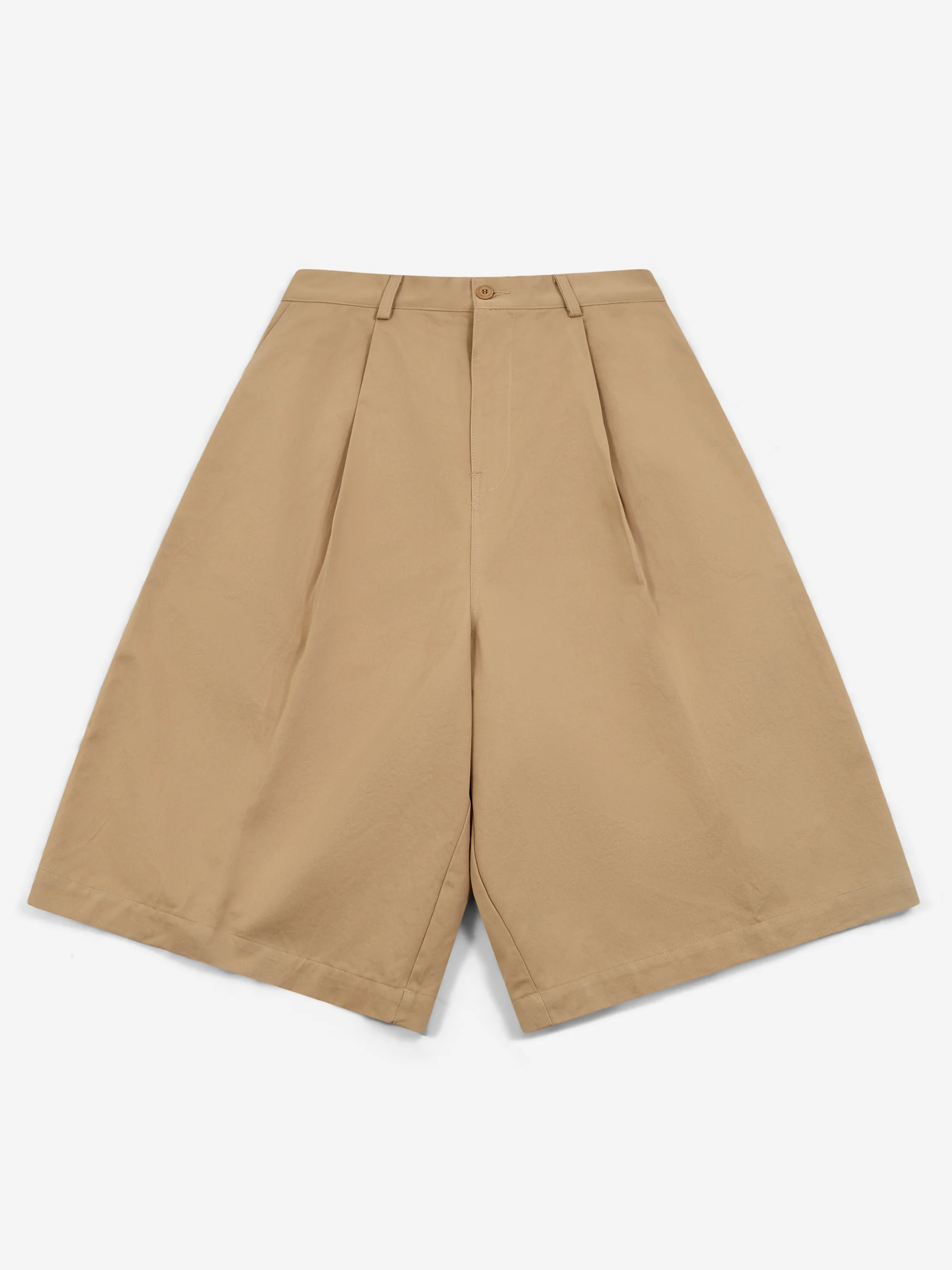 Estudio Niksen Pintuck Wide Shorts - Beige
