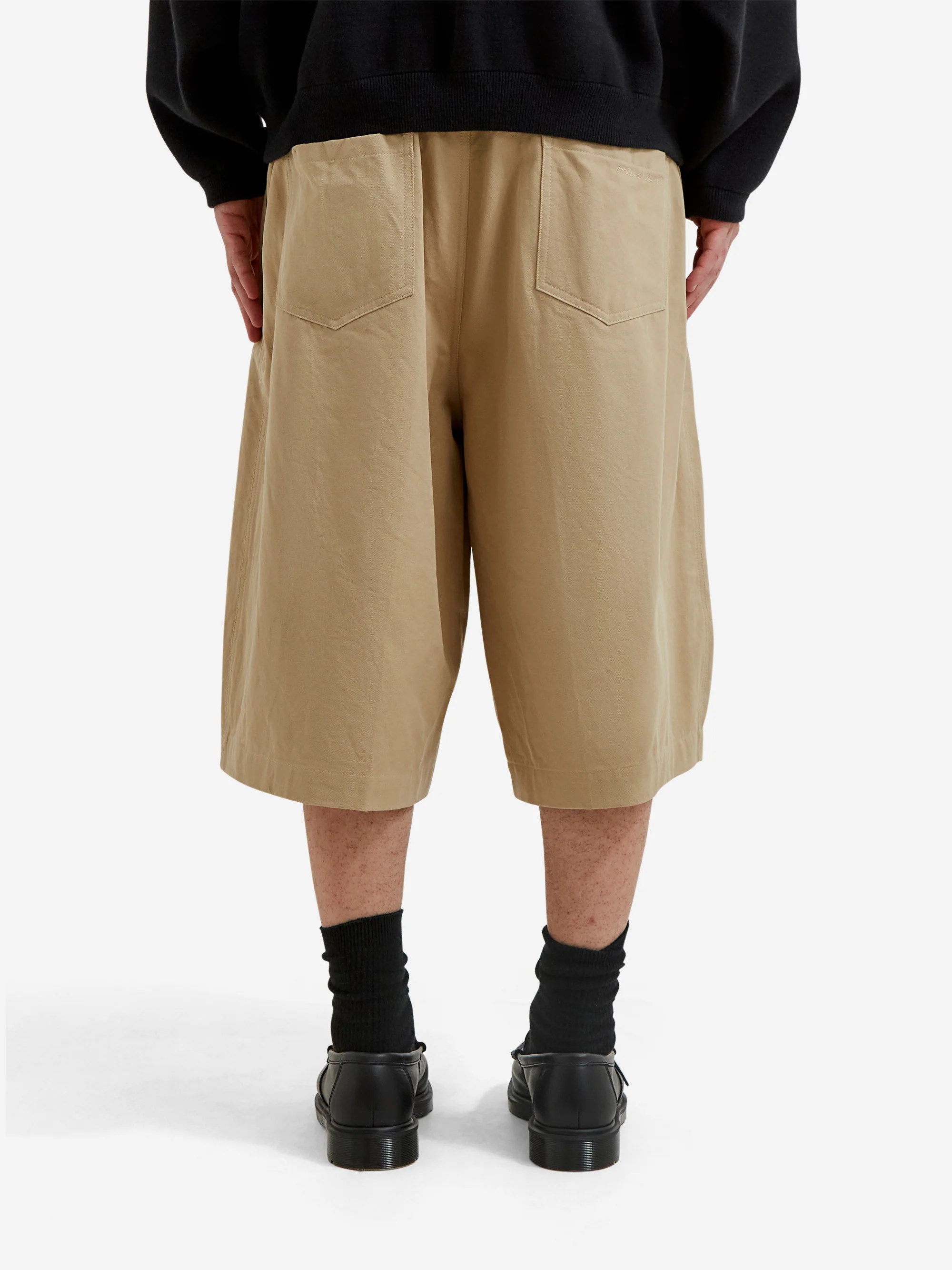 Estudio Niksen Pintuck Wide Shorts - Beige - Image 6