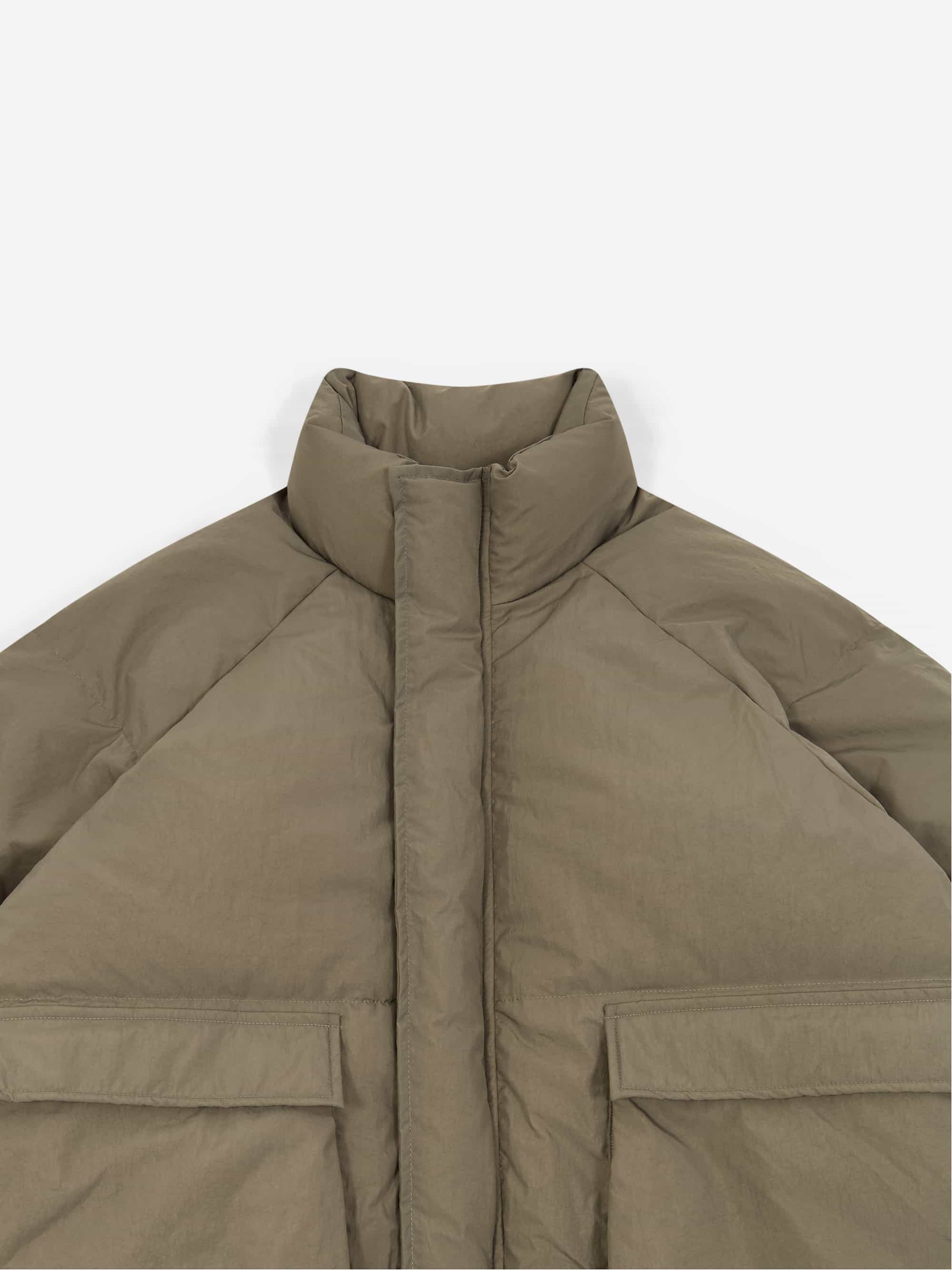 Estudio Niksen Raglan Puffer Jacket - Beige - Image 2