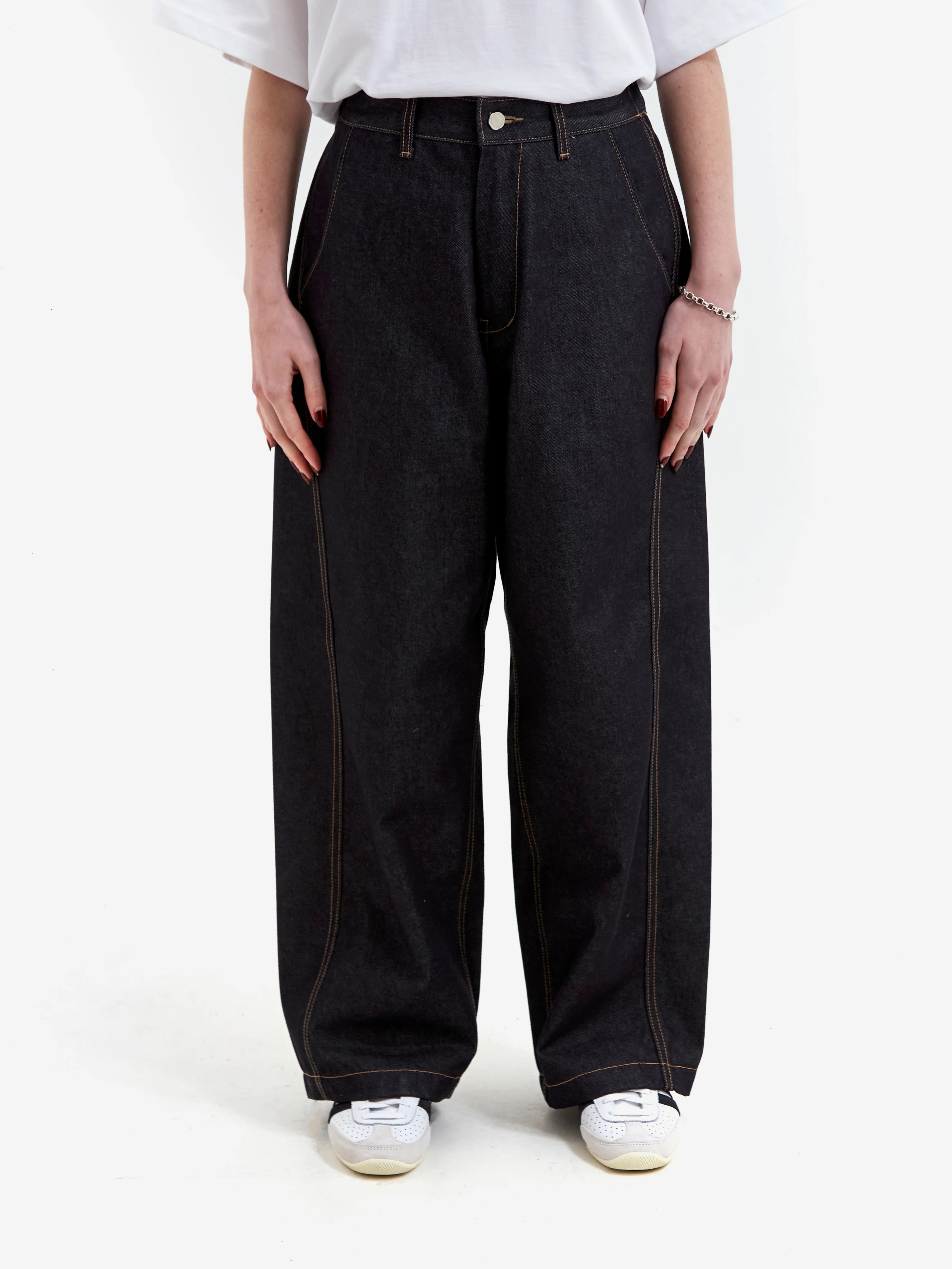 Estudio Niksen Raw Denim In-Stitch Jeans W - Indigo