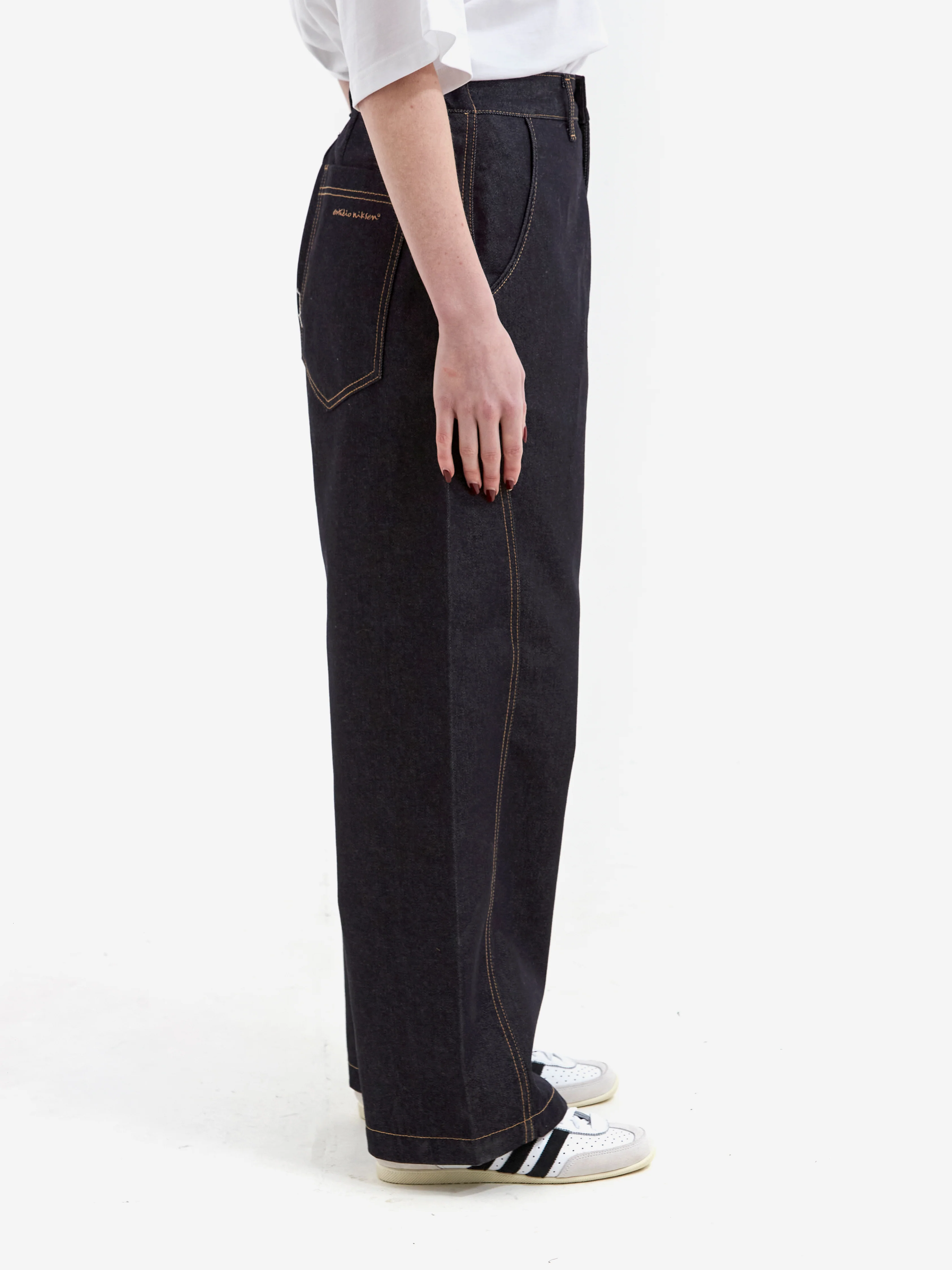 Estudio Niksen Raw Denim In-Stitch Jeans W - Indigo - Image 2