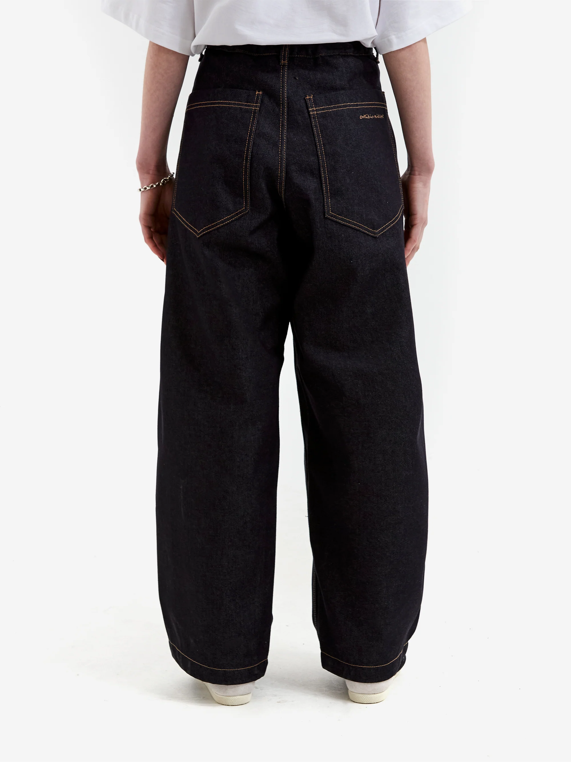 Estudio Niksen Raw Denim In-Stitch Jeans W - Indigo - Image 3