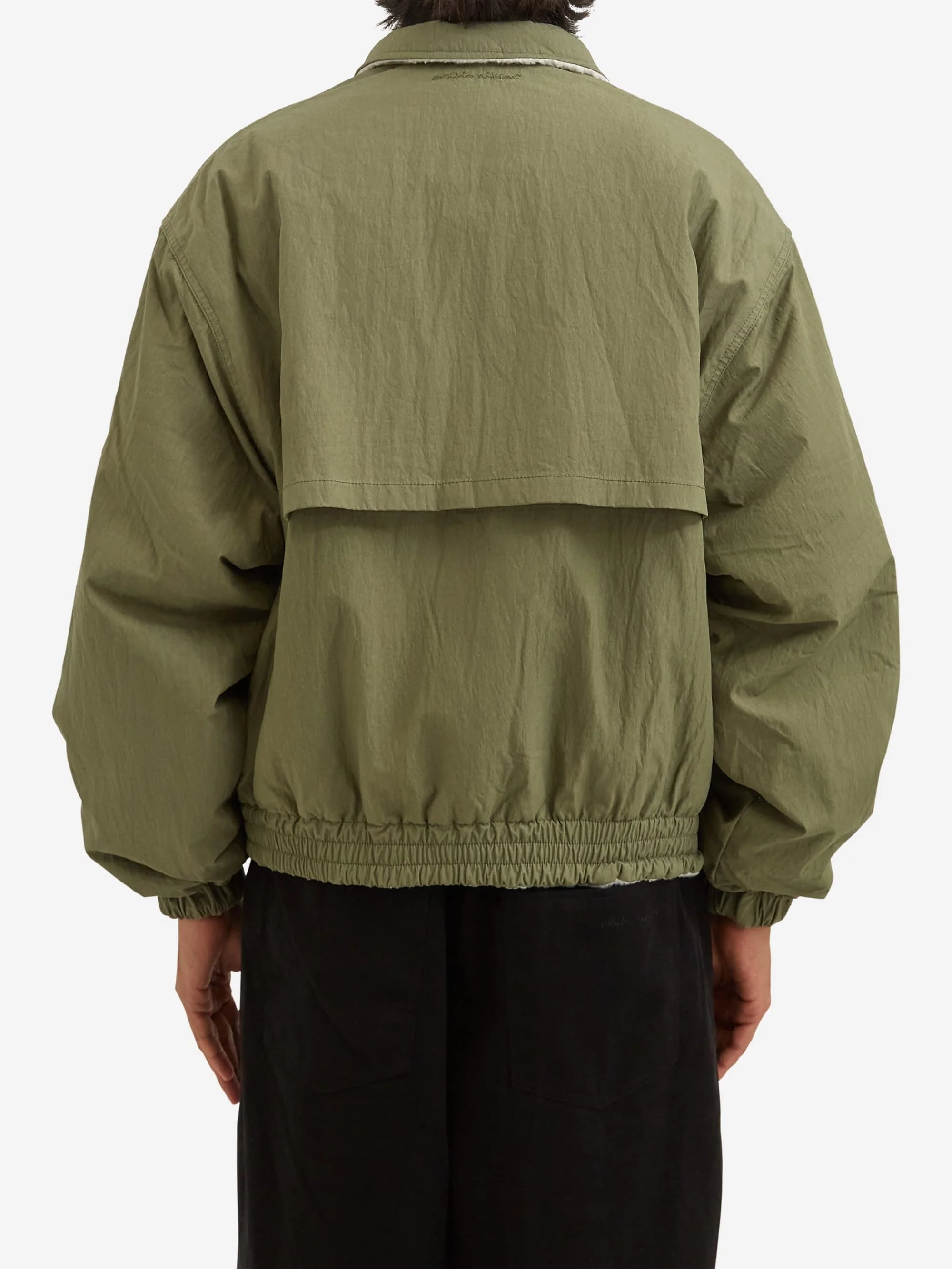 Estudio Niksen Reversible Bomber Jacket - Khaki - Image 10