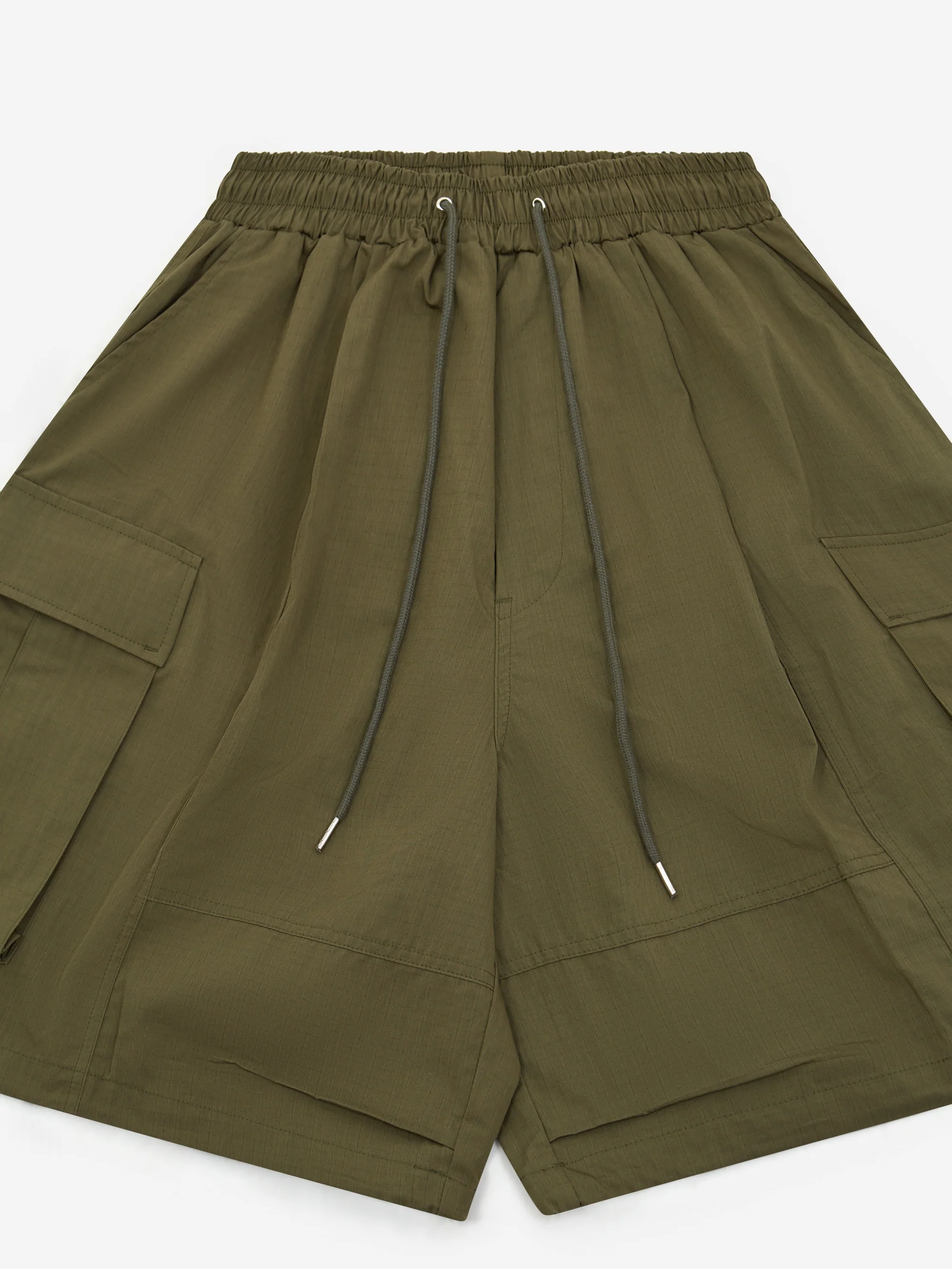 Estudio Niksen Ripstop Balloon Cargo Shorts - Khaki - Image 2