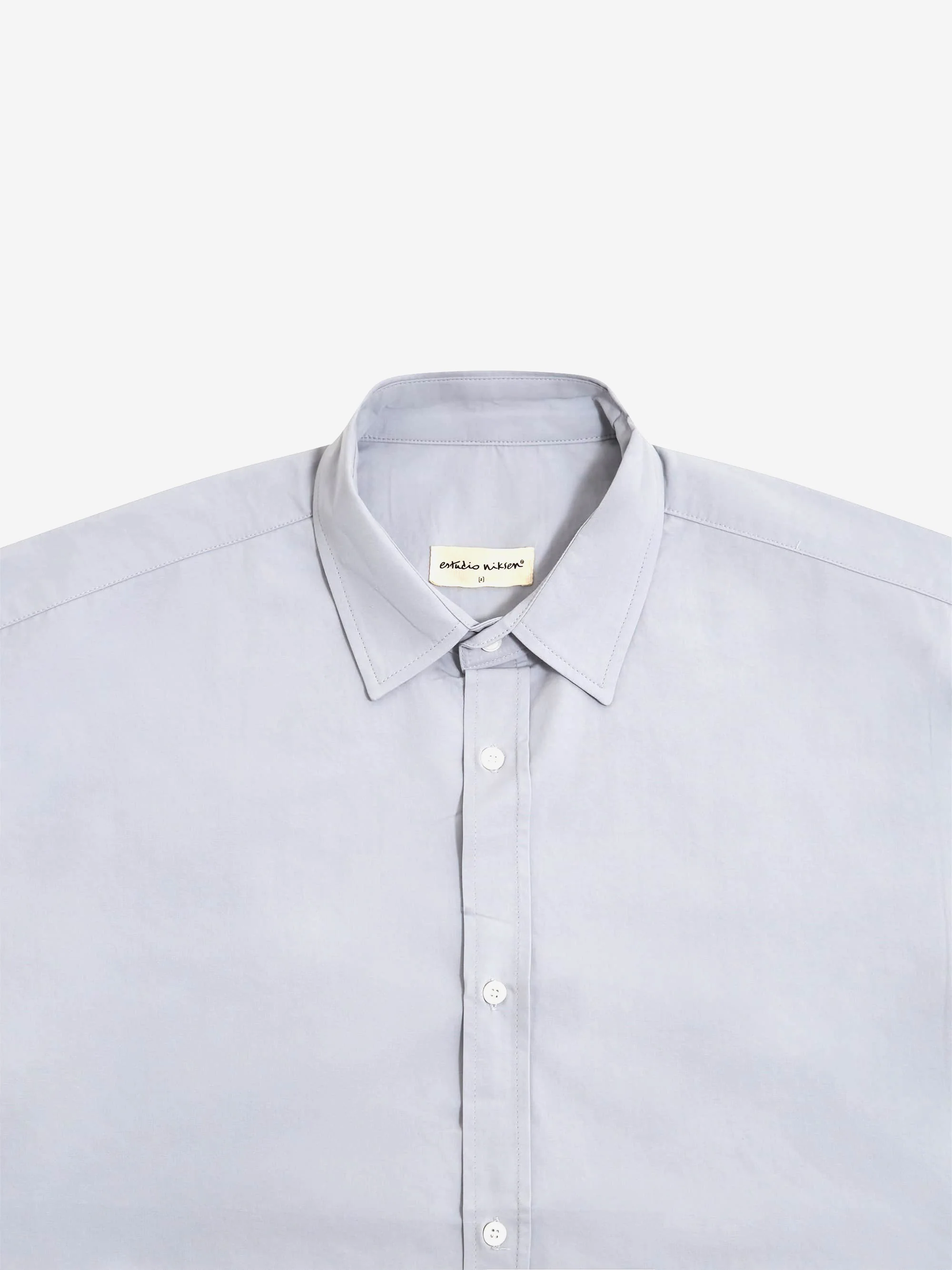 Estudio Niksen Shortsleeve Wide Shirt - Light Blue - Image 3