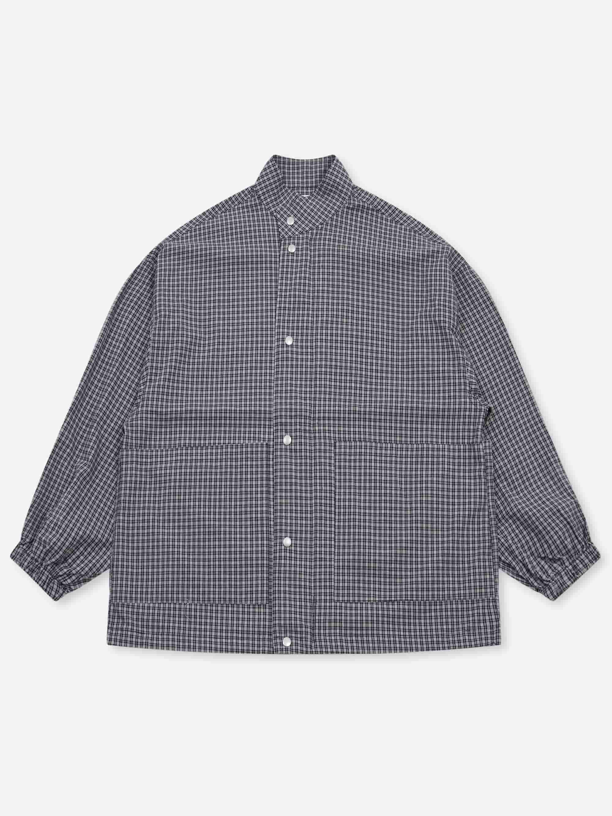Estudio Niksen Side Pocket Light Jacket - Blue Checkered