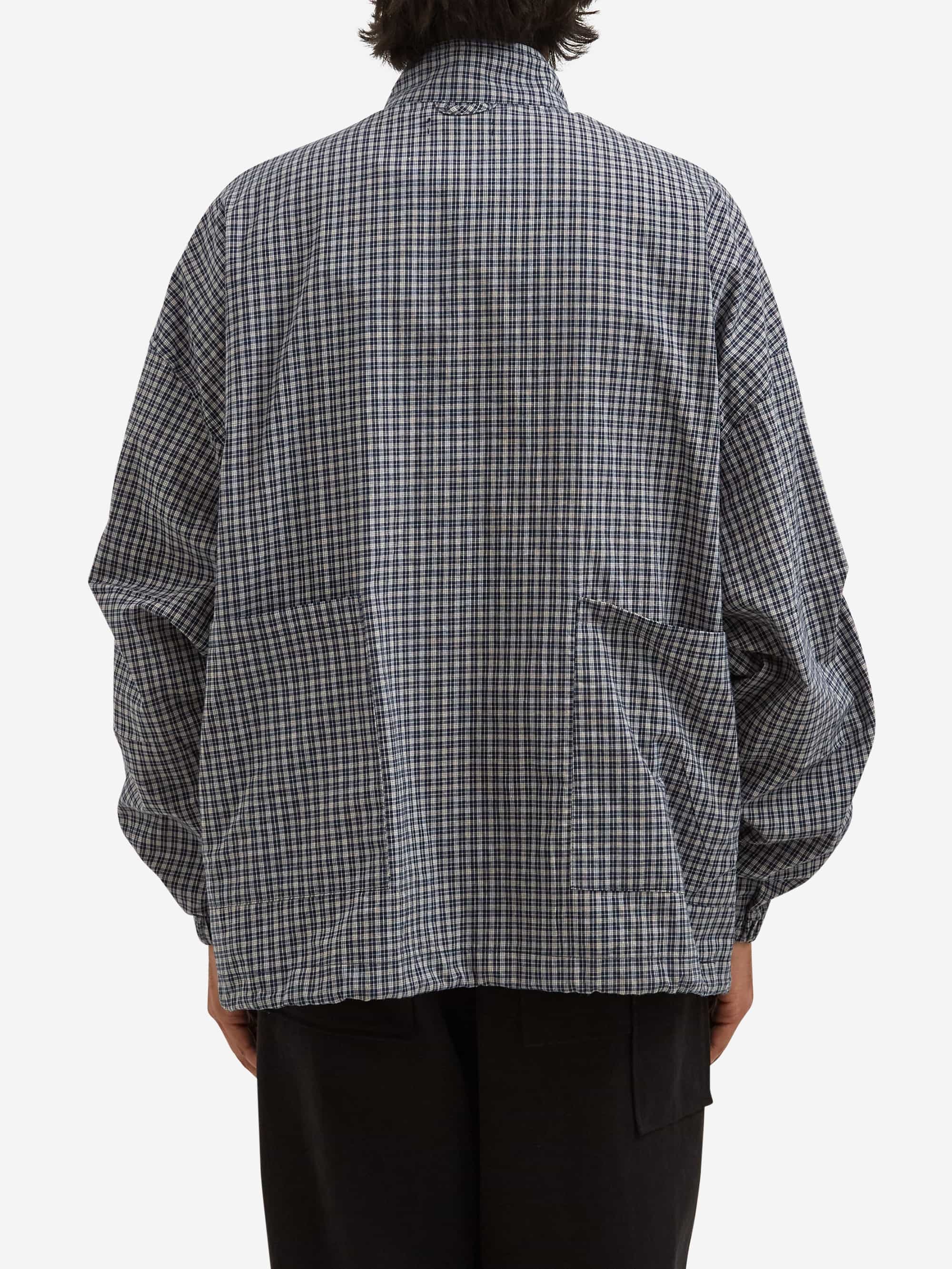 Estudio Niksen Side Pocket Light Jacket - Blue Checkered - Image 10