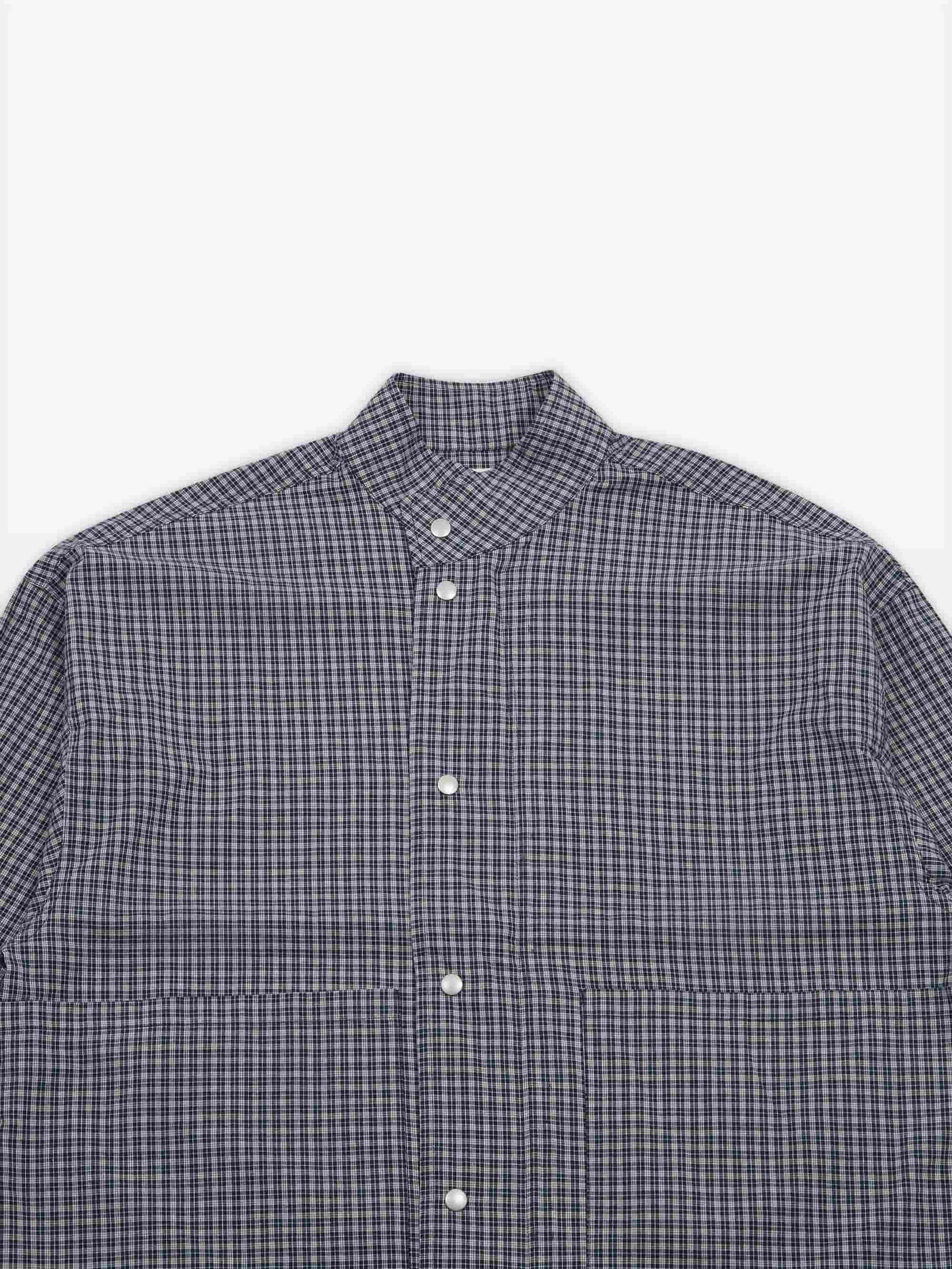 Estudio Niksen Side Pocket Light Jacket - Blue Checkered - Image 5