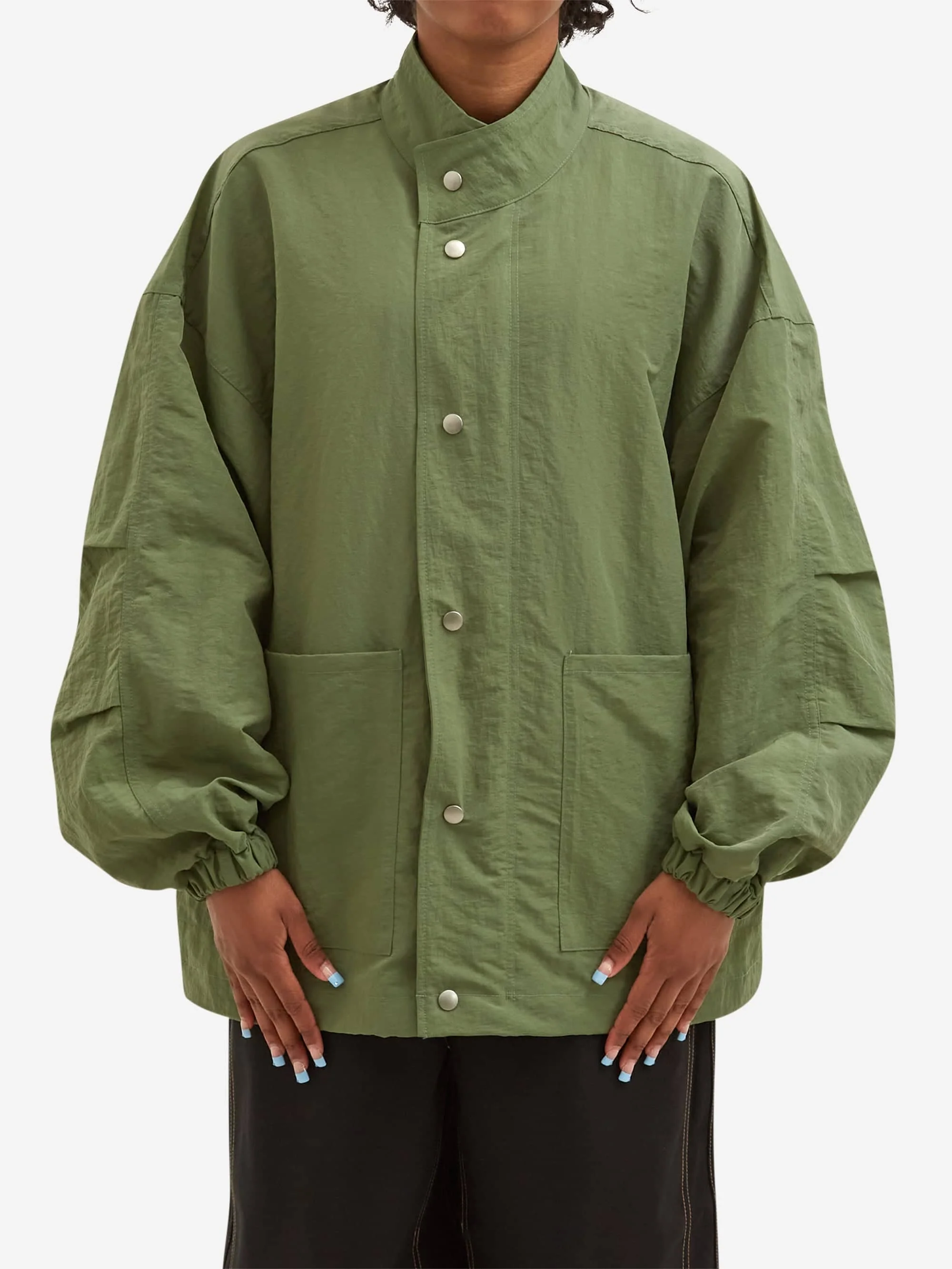 Estudio Niksen Side Pocket Light Jacket - Khaki - Image 7