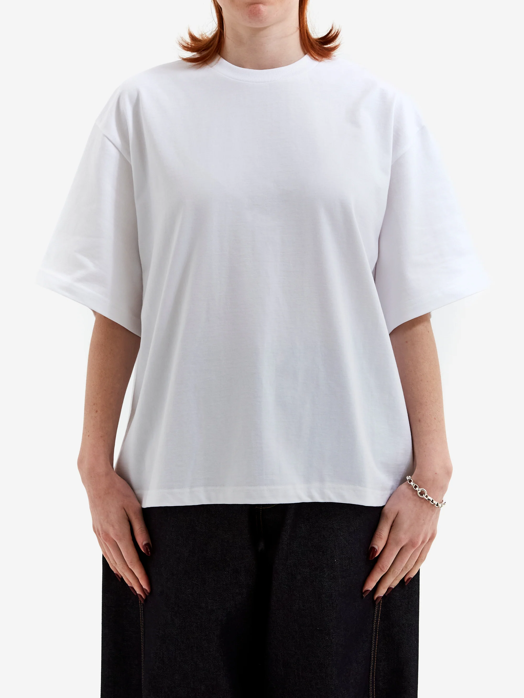 Estudio Niksen Signature Cropped Tee W - White