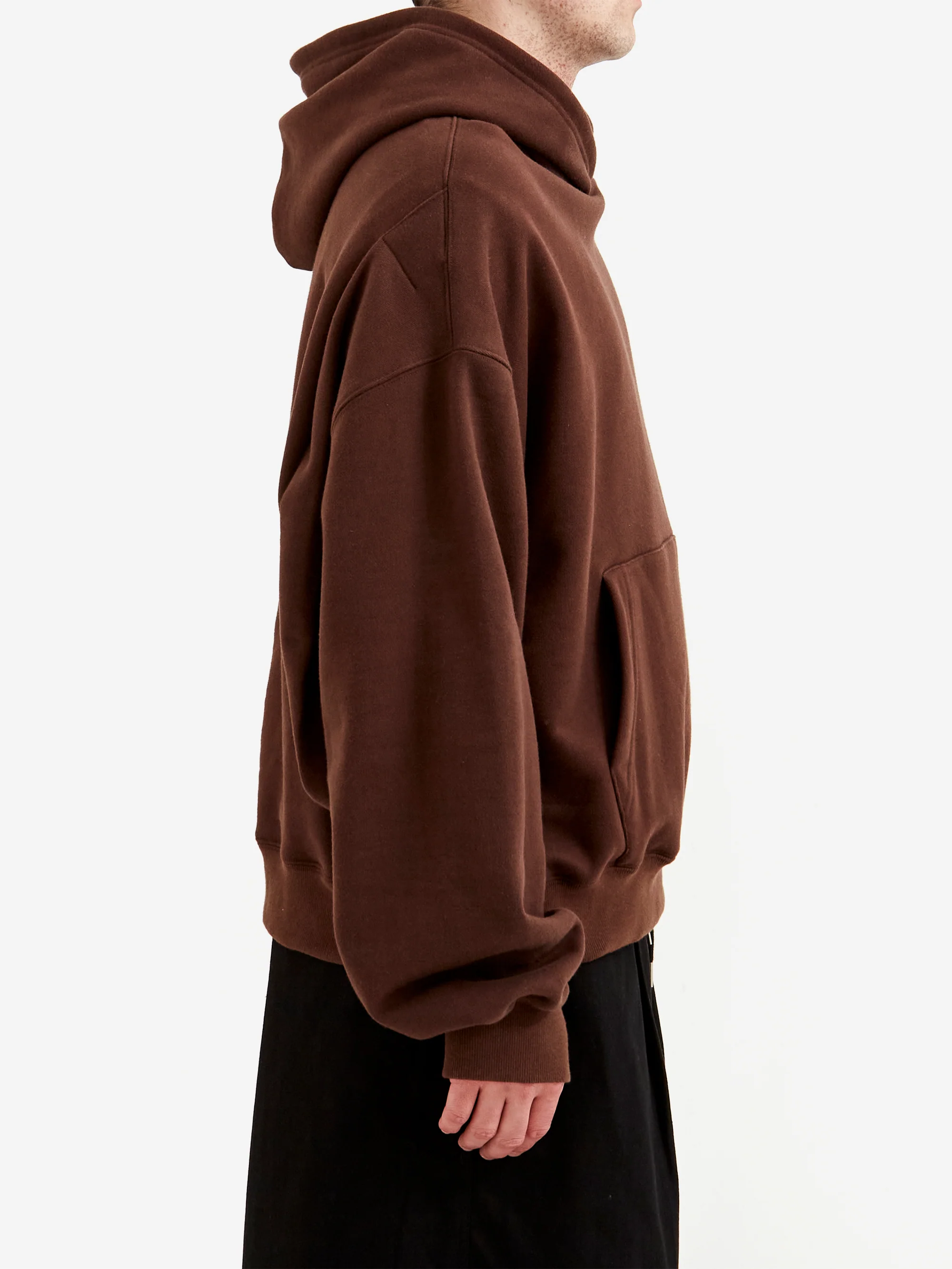 Estudio Niksen Signature Oversized Thumb Hoodie - Brown - Image 5