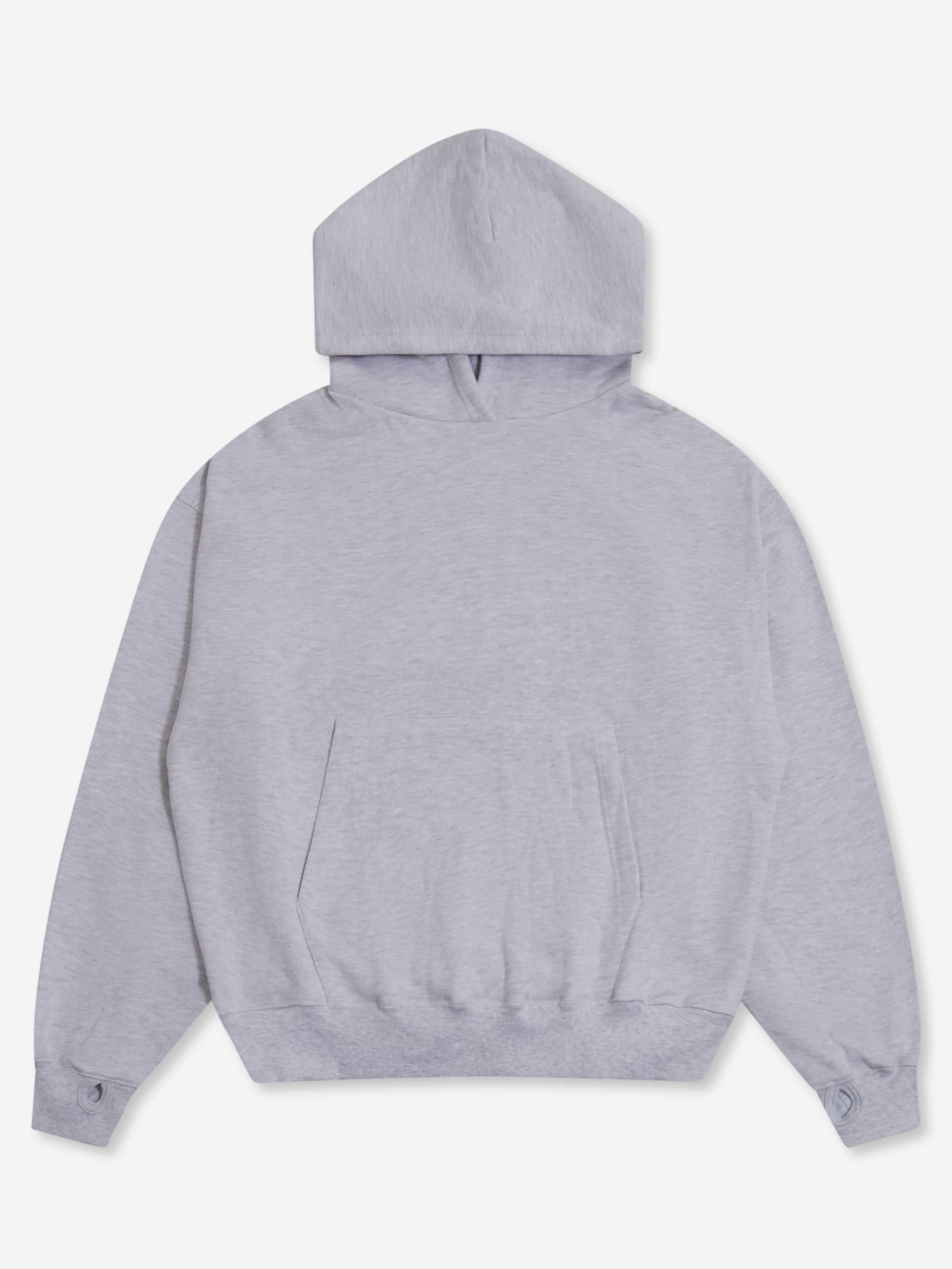 Estudio Niksen Signature Thumb Hoodie - Light grey marl
