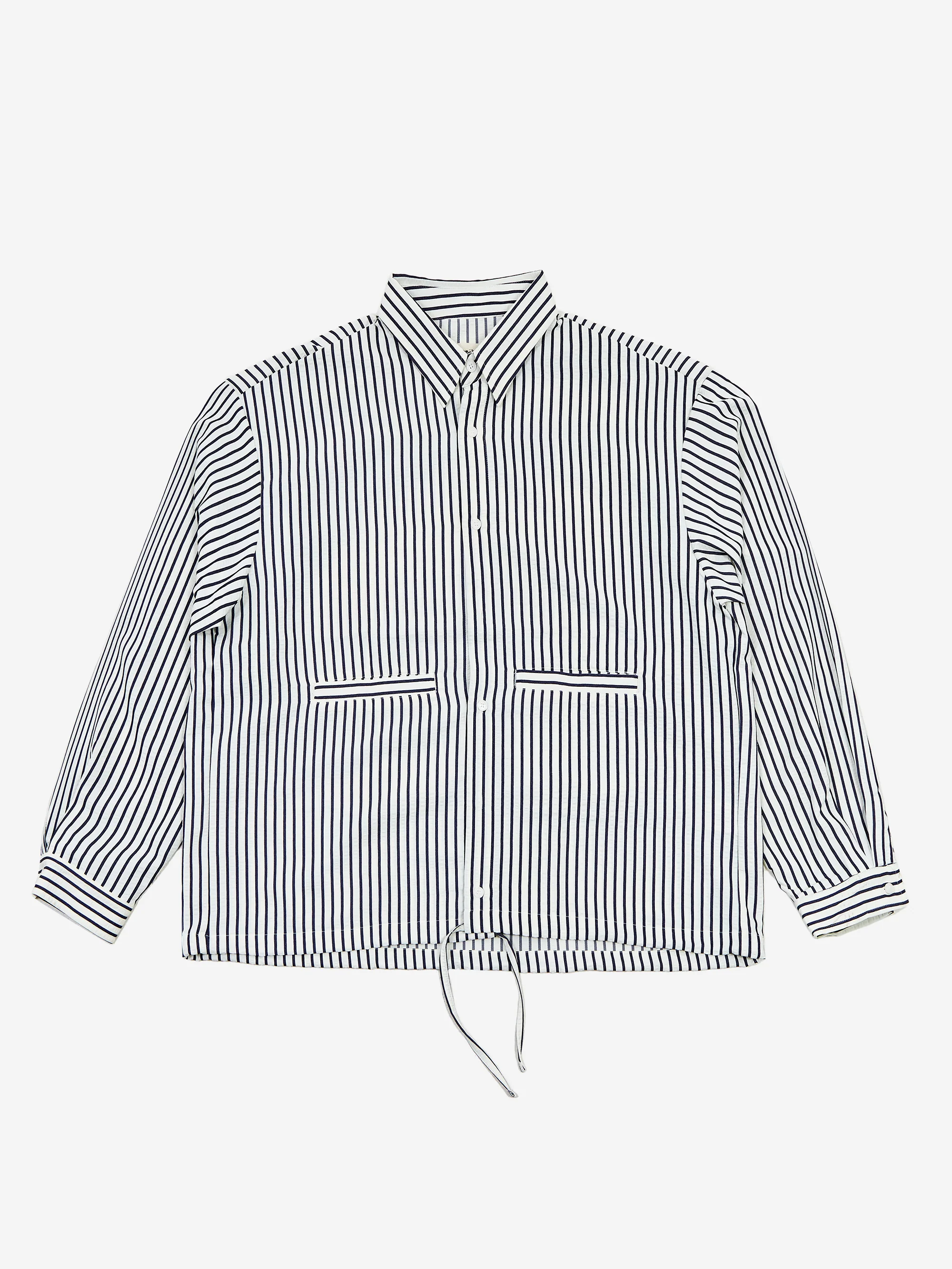 Estudio Niksen String Pocket Shirt - Navy Stripe