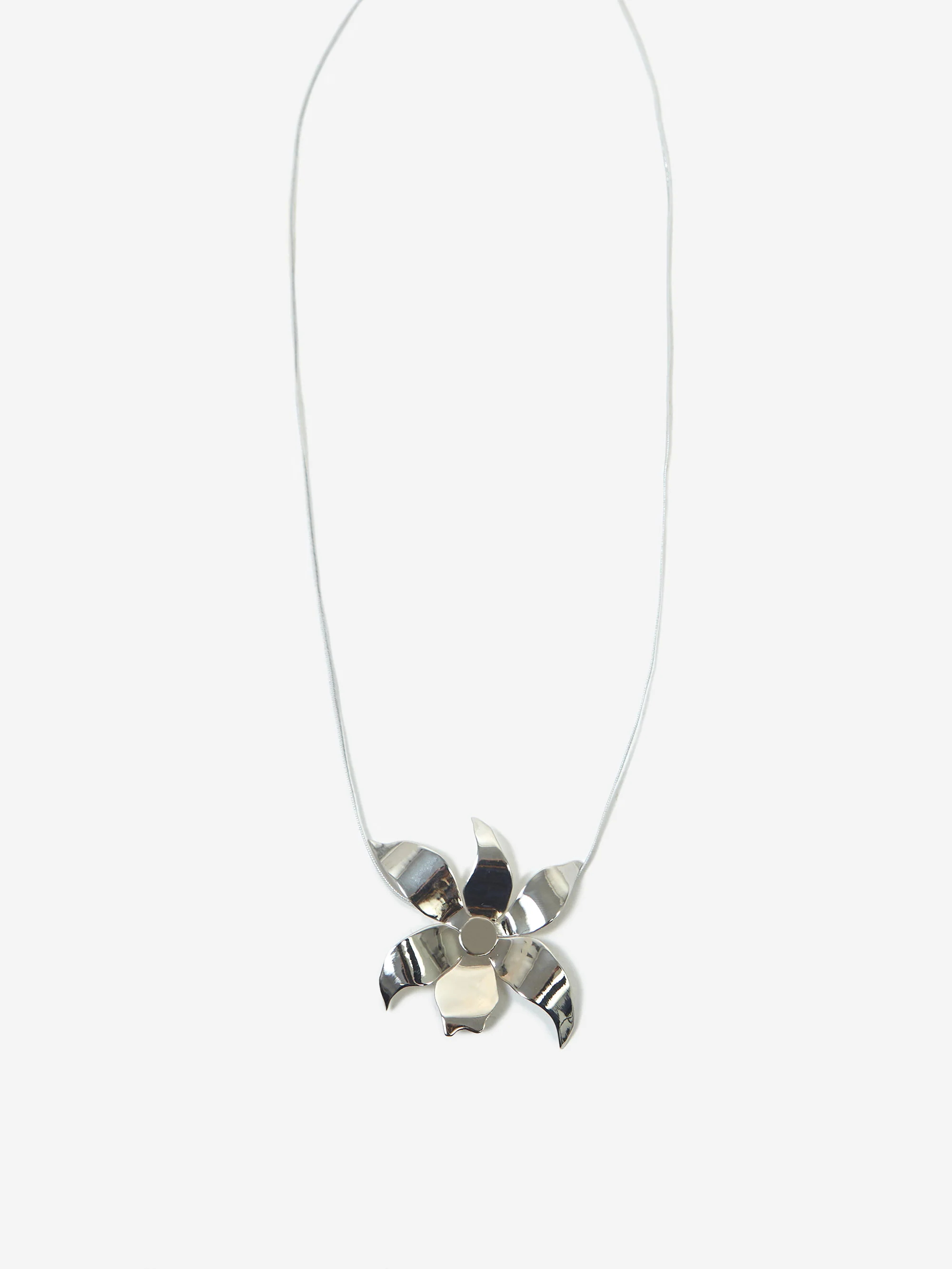 Eyland Evie Flower Necklace - Silver