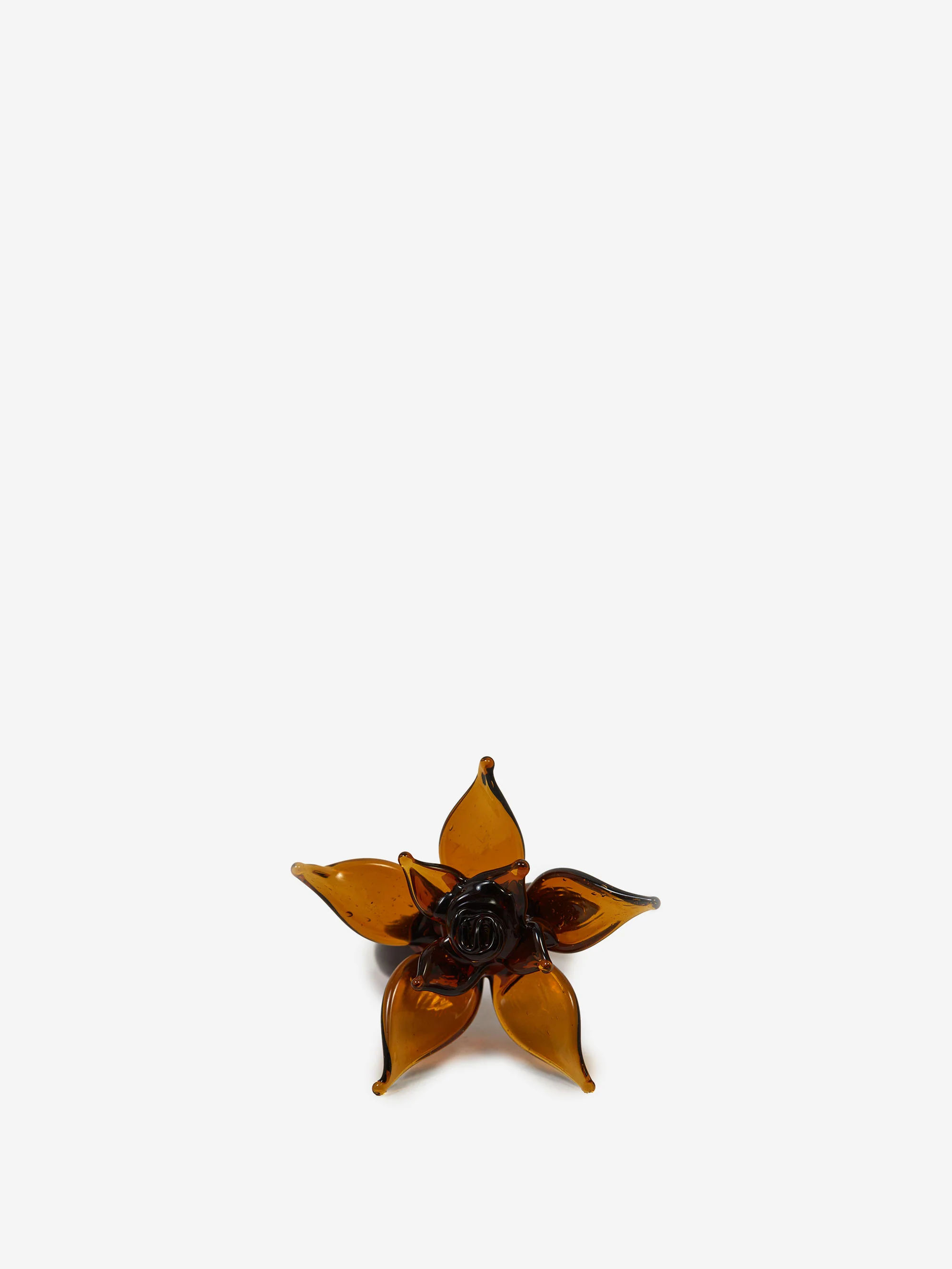 Eyland Hattie Glass Flower Ring - Clear - Image 3