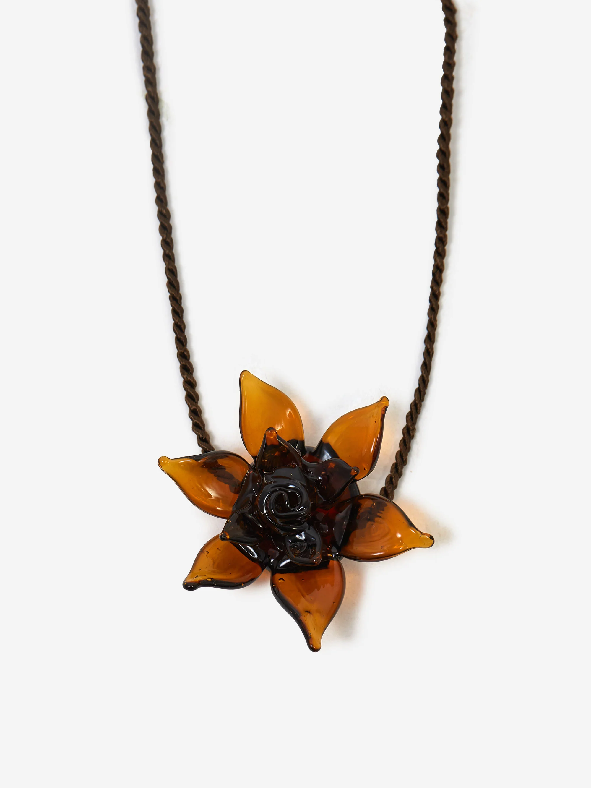 Eyland Rina Glass Flower Necklace - Brown - Image 2