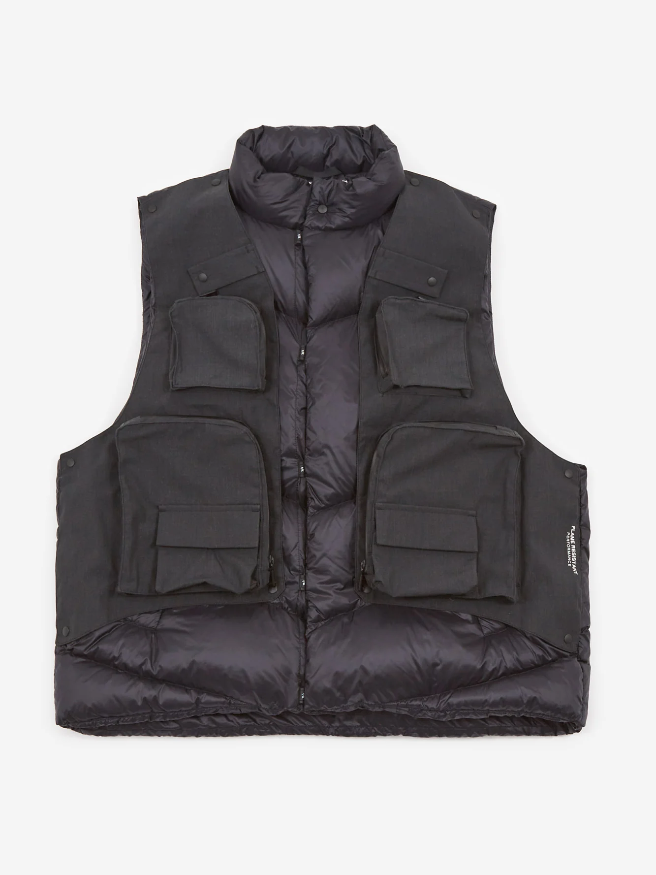 F/CE 2Way Diagonal Down Vest - Black