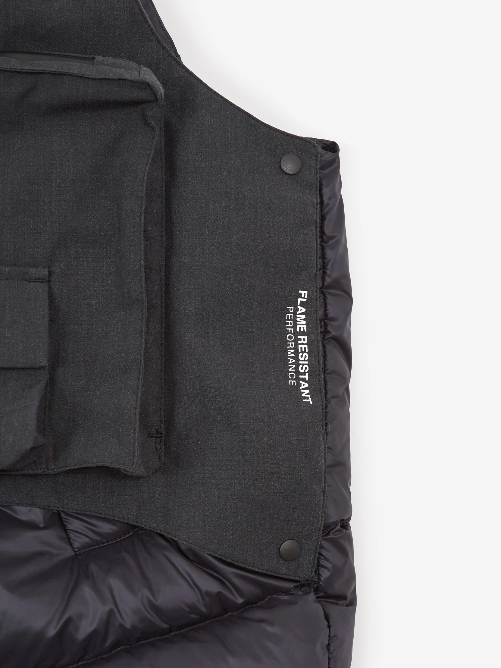 F/CE 2Way Diagonal Down Vest - Black - Image 4
