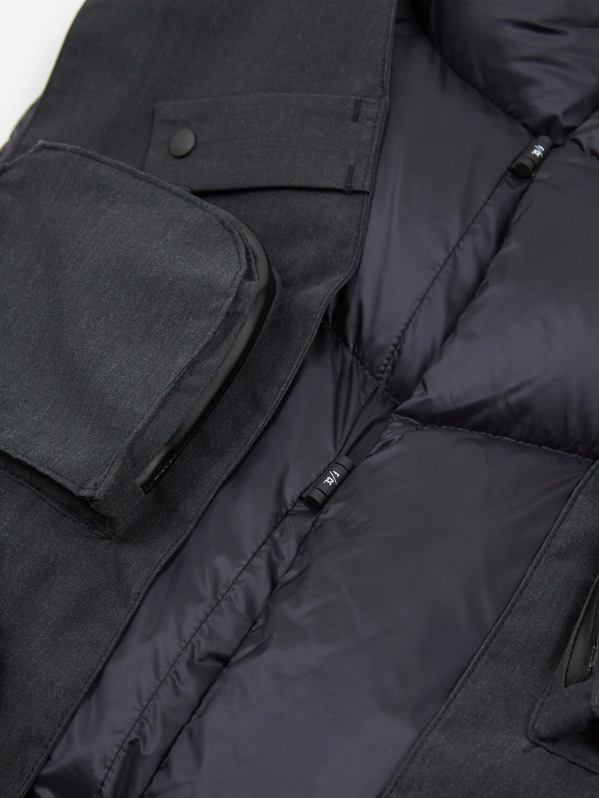 F/CE 2Way Diagonal Down Vest - Black - Image 6