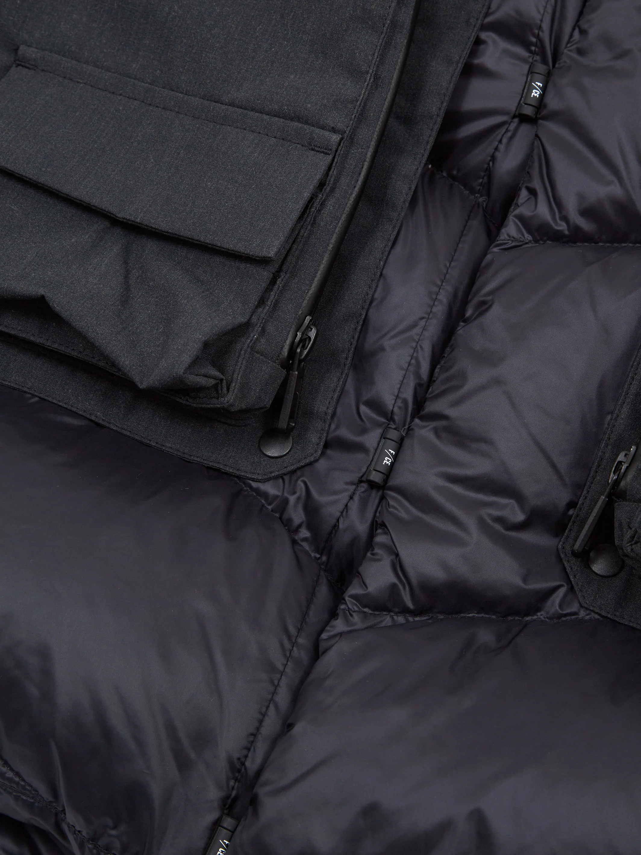 F/CE 2Way Diagonal Down Vest - Black - Image 8