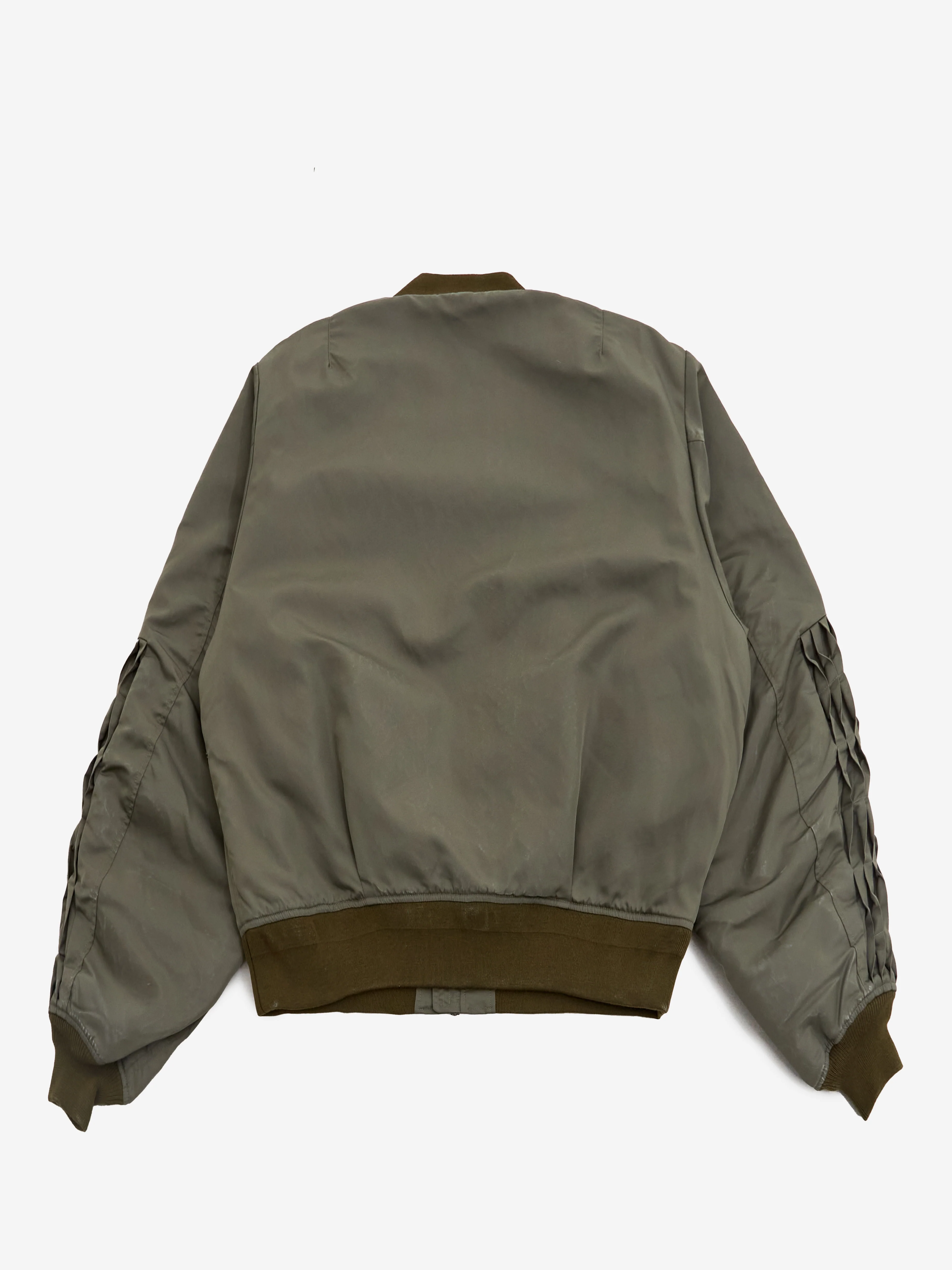 F/CE Folding Pleats Flight Jacket - Olive - Image 5